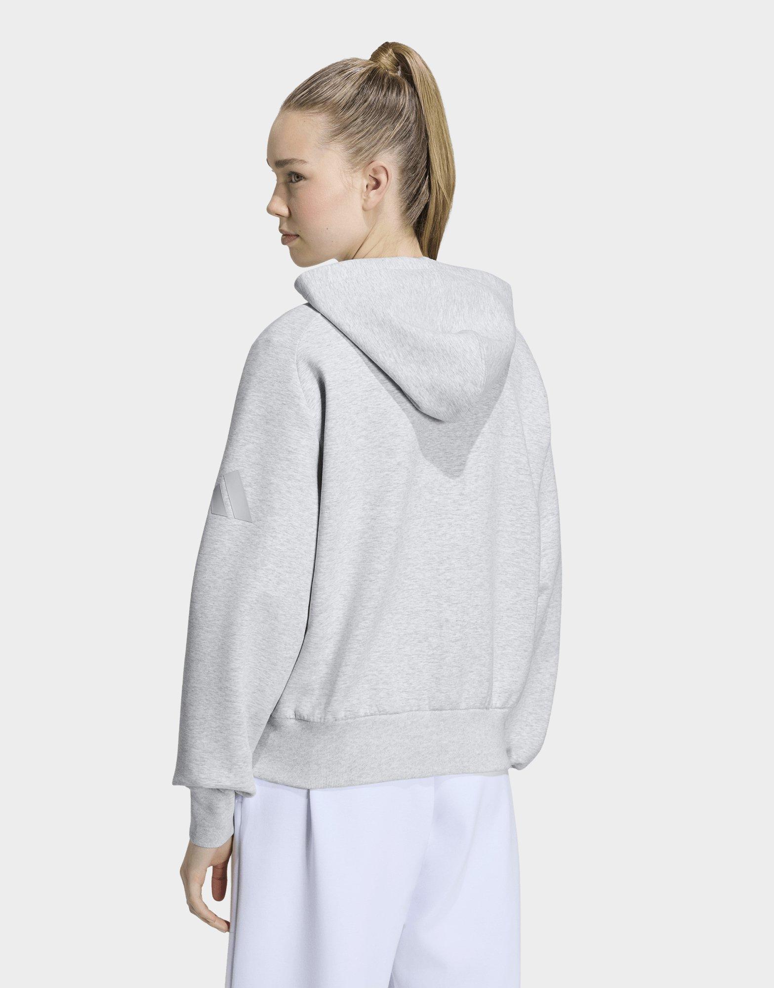 adidas Sweat-shirt À Capuche Soft Lux Avec Zip Sur Toute La Longueur
