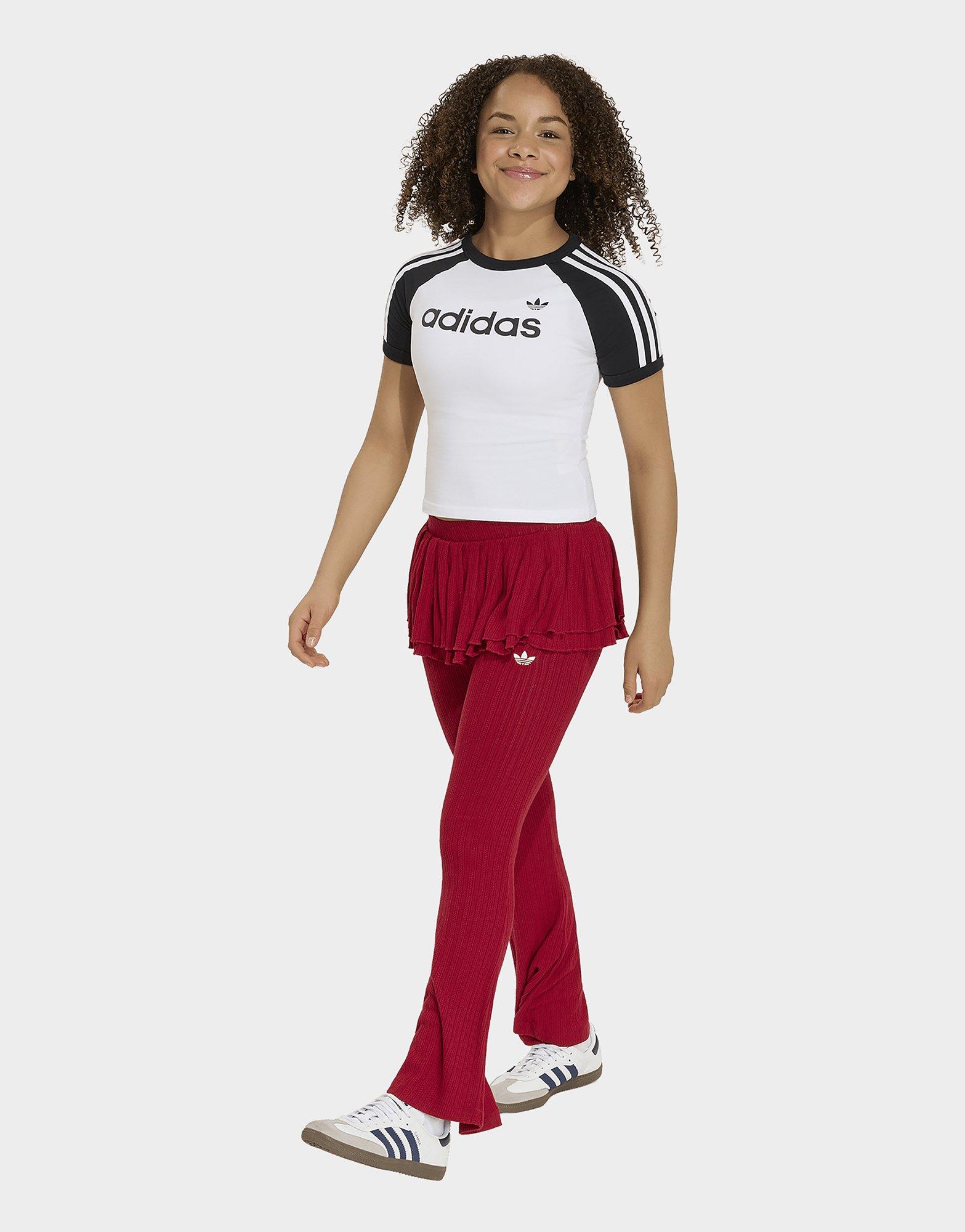 adidas Strick-leggings, Schmal Geschnitten, Rüschen