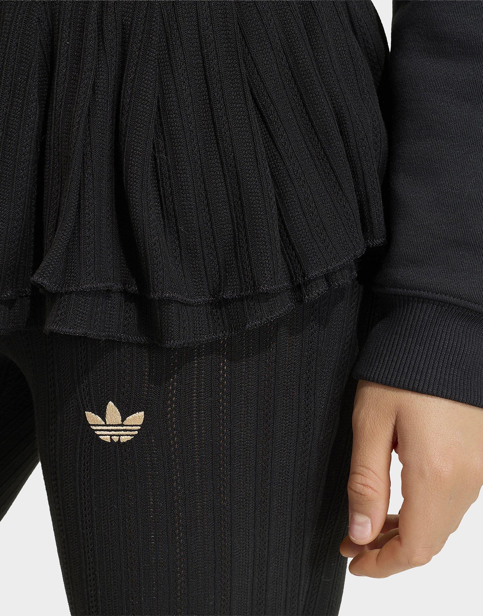 adidas Strick-leggings, Schmal Geschnitten, Rüschen