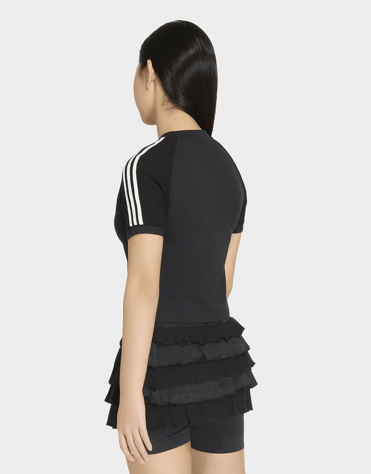 adidas T-shirt Maille Slim 3 Bandes