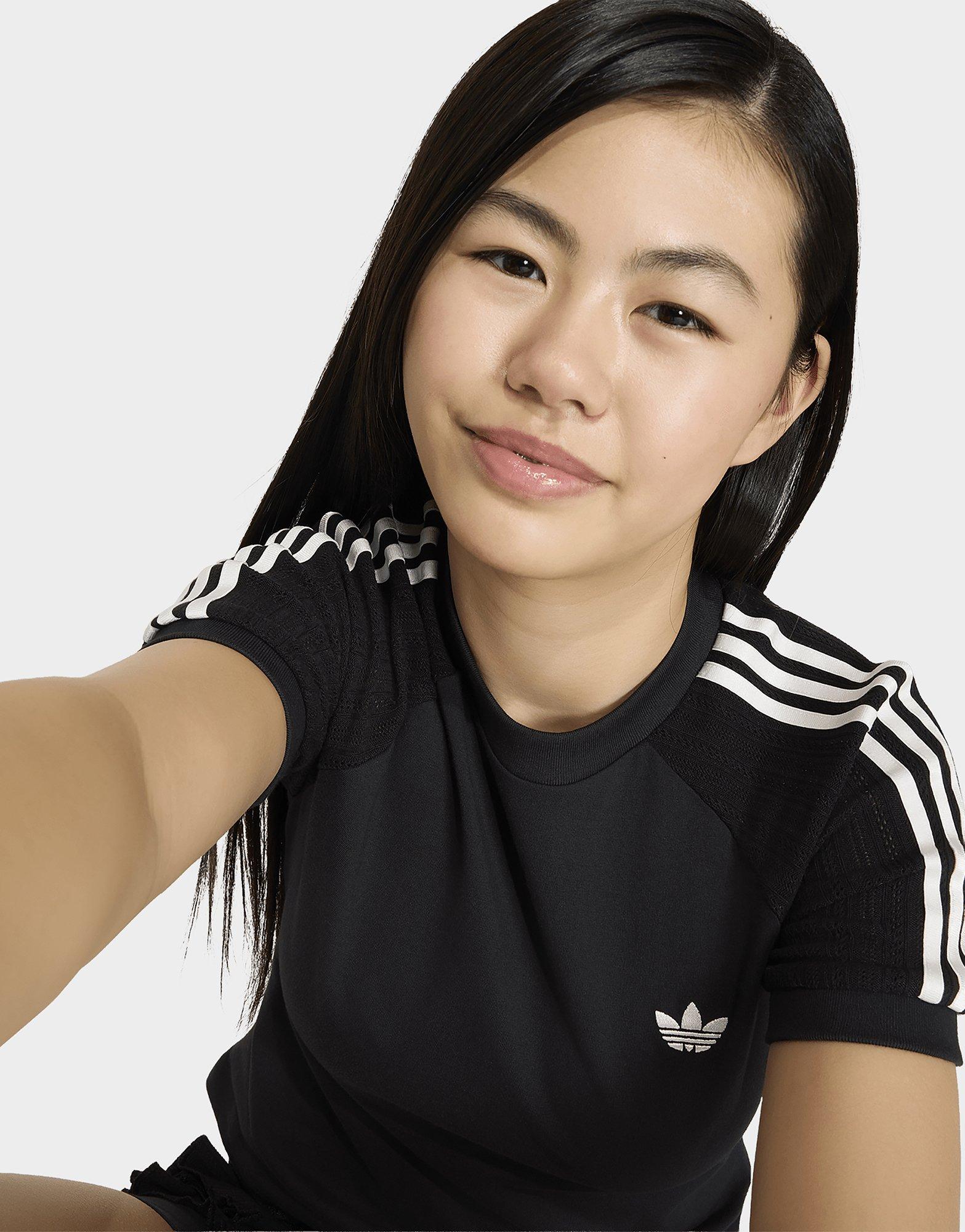 adidas T-shirt Maille Slim 3 Bandes