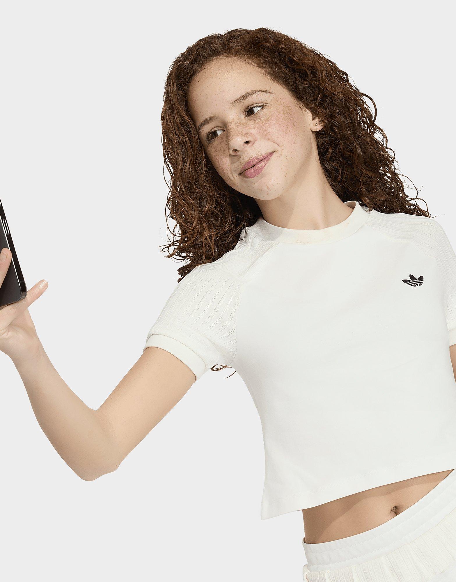 adidas T-shirt Maille Slim 3 Bandes