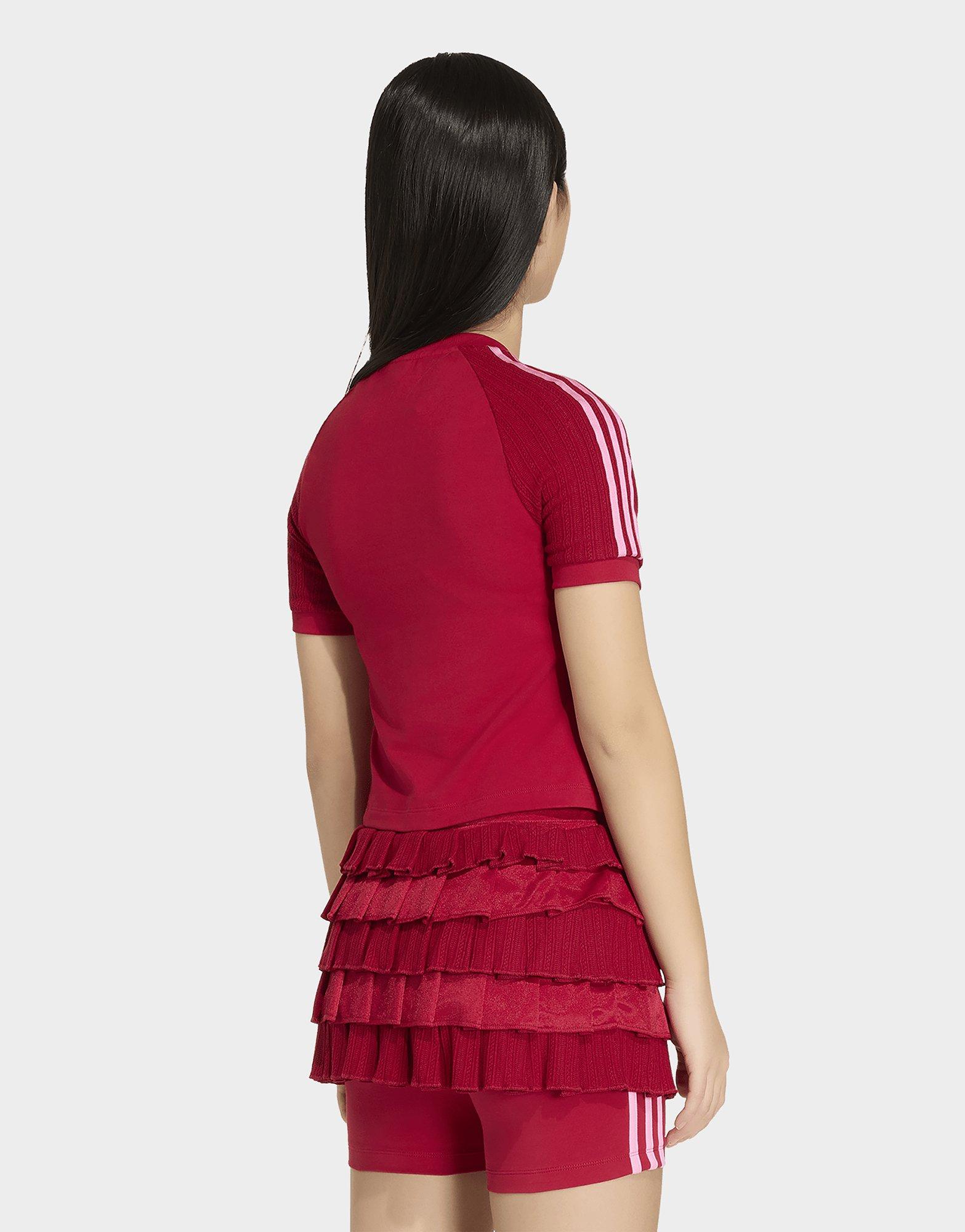 adidas T-shirt Maille Slim 3 Bandes