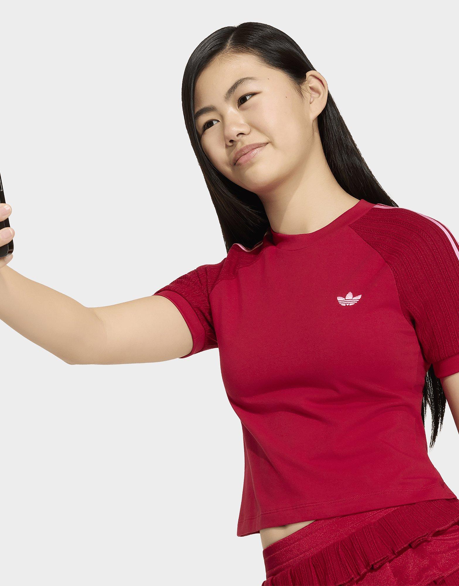 adidas T-shirt Maille Slim 3 Bandes