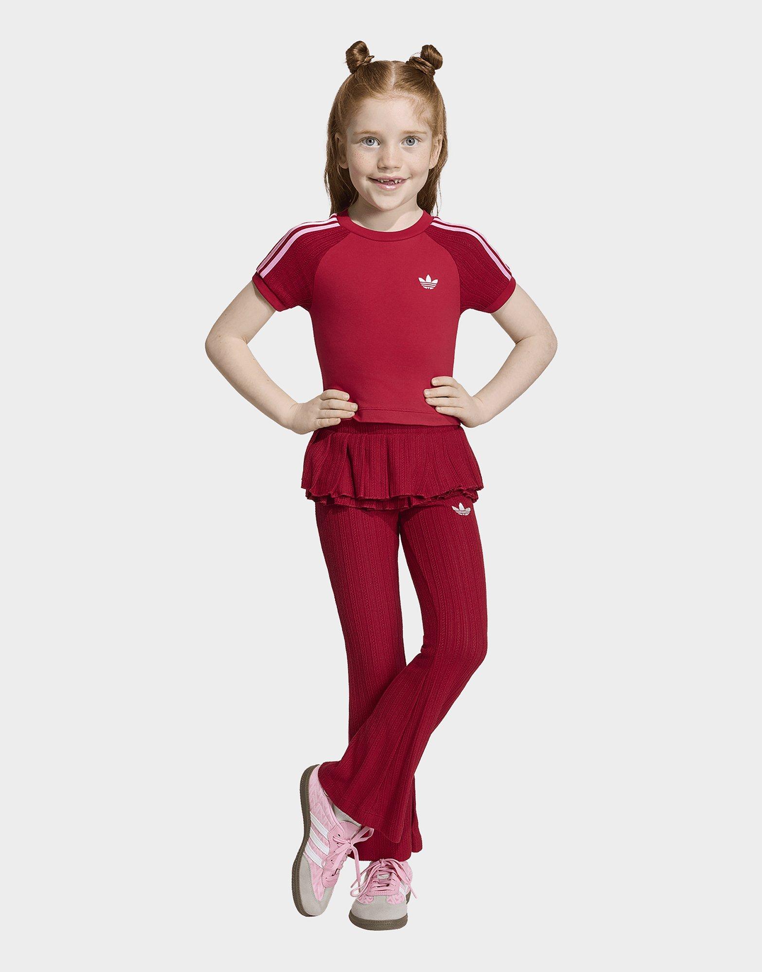 adidas SLIM KNITTED T-SHIRT UND LEGGINGS SET