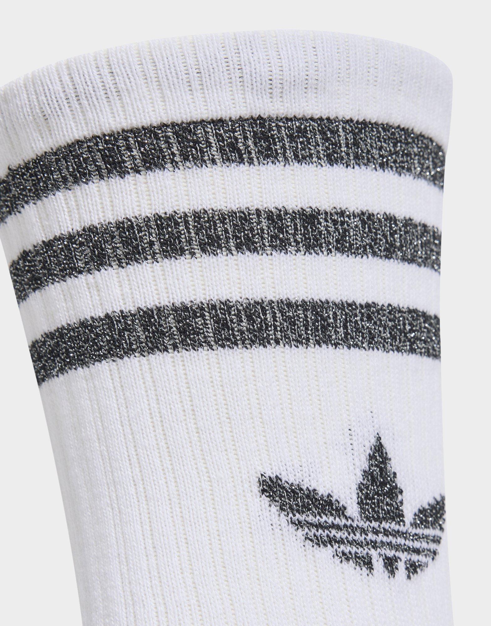 adidas Chaussettes Mi-mollet Paillettes 3 Bandes (3 Paires)