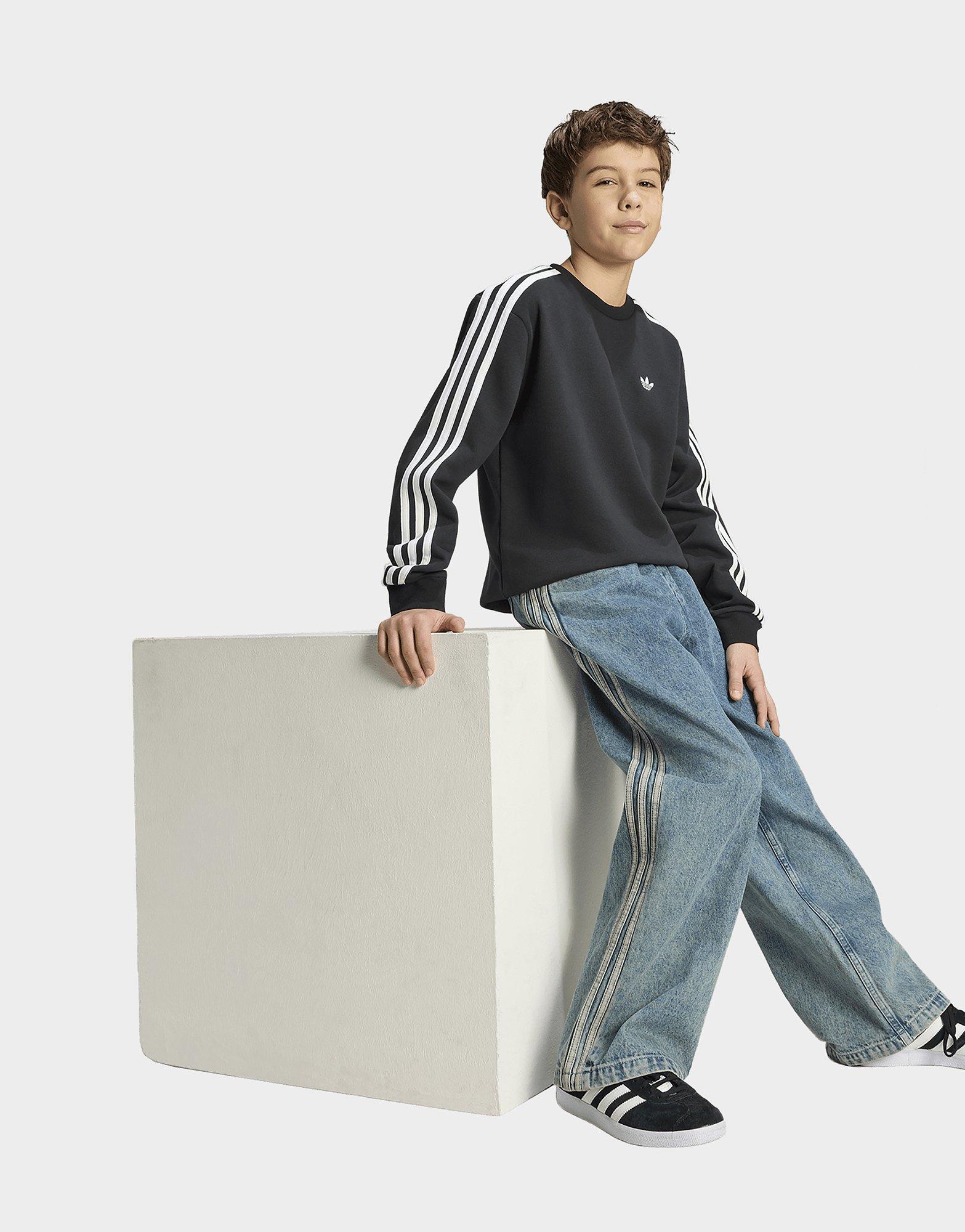 adidas Sweat-shirt 3 Bandes Loose Crew
