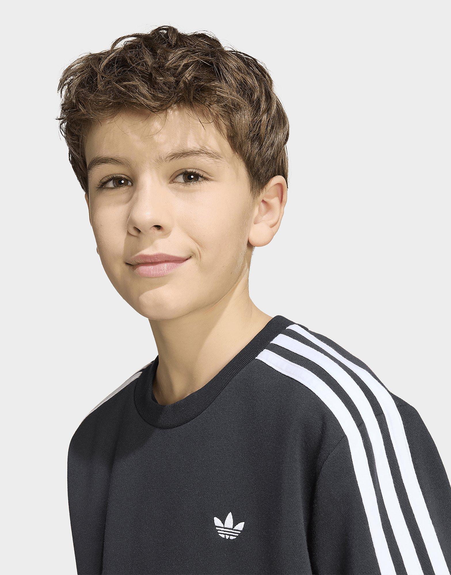 adidas Sweat-shirt 3 Bandes Loose Crew