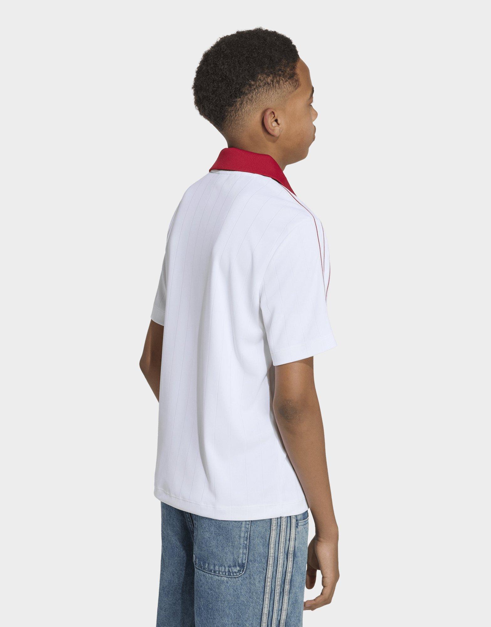 adidas Locker Geschnittenes Nadelstreifen-poloshirt
