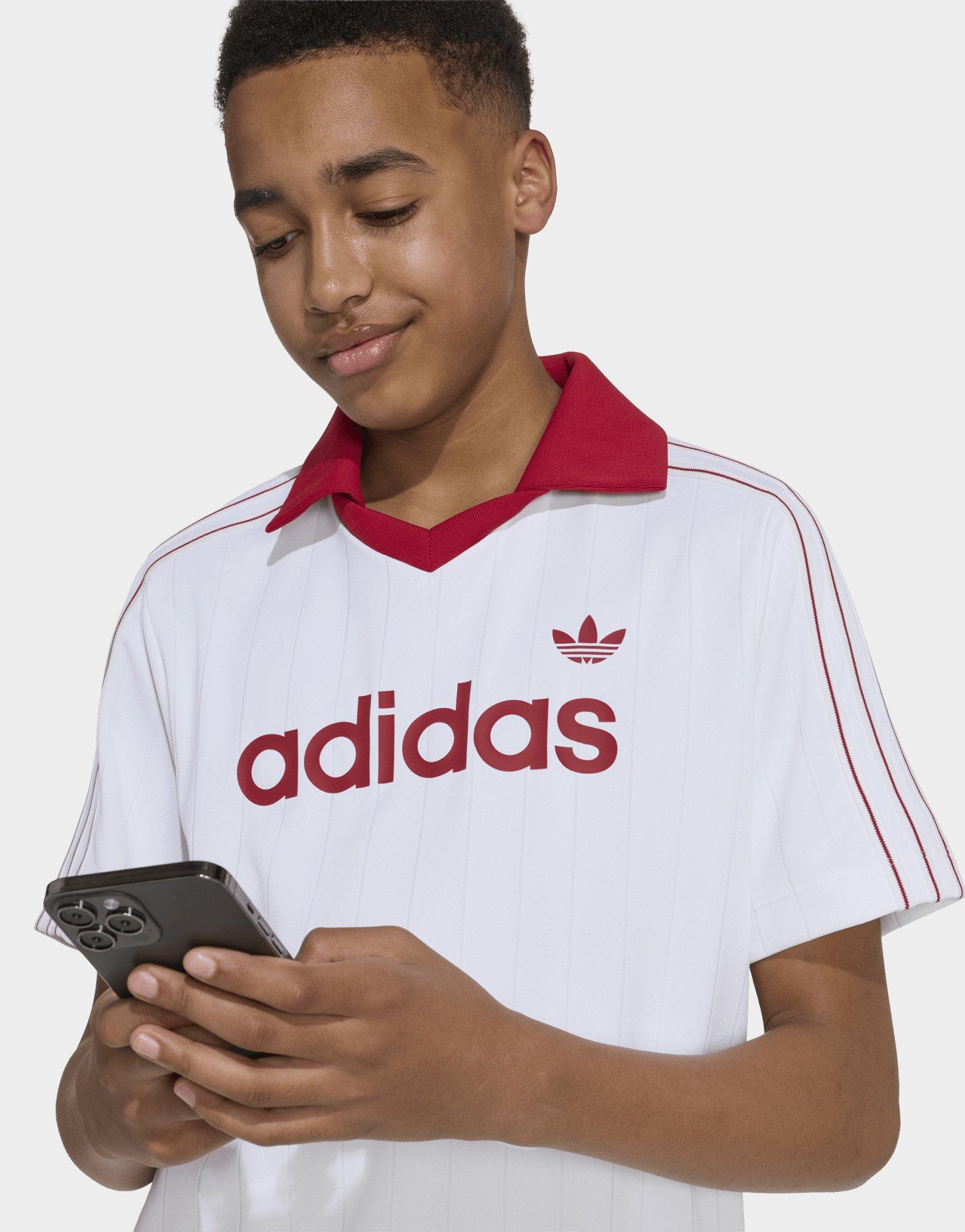adidas Locker Geschnittenes Nadelstreifen-poloshirt
