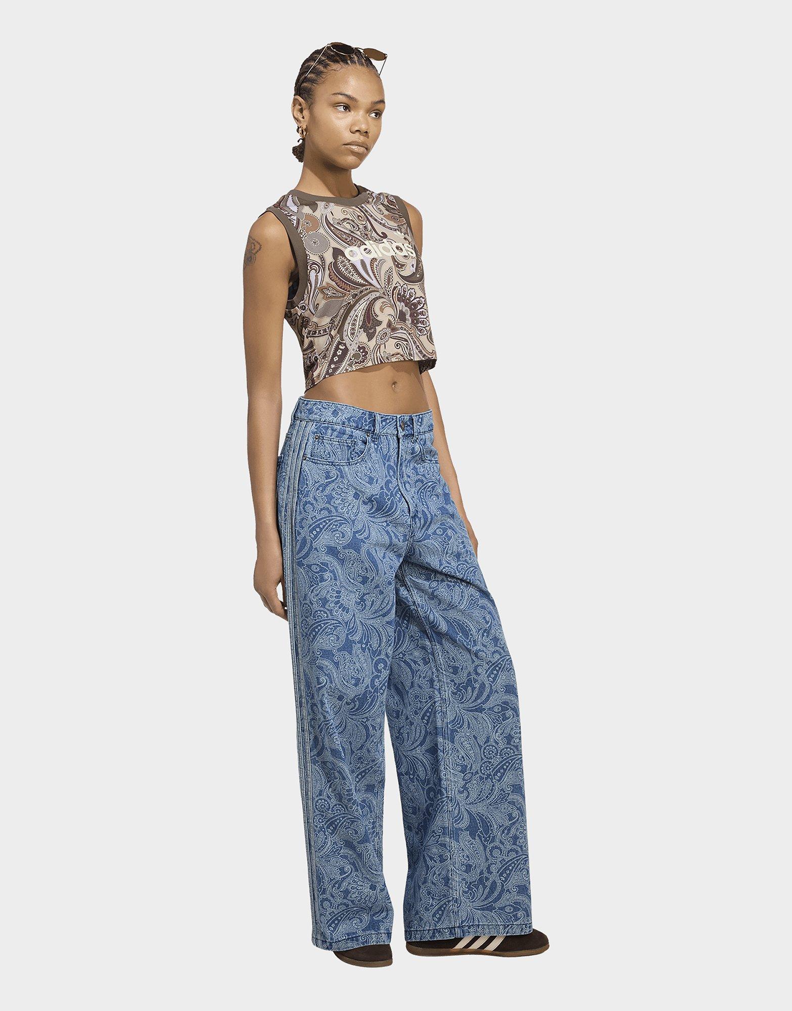 adidas Pantalon Denim Droit Taille Mi-haute Firebird Adidas Liberty London