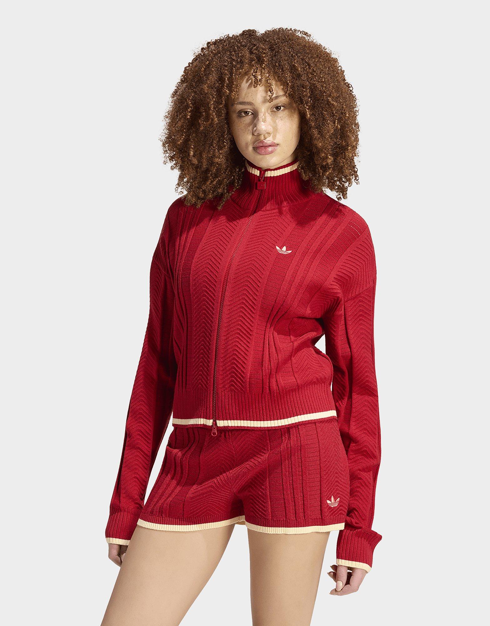 adidas Track Top Cable Knit Firebird
