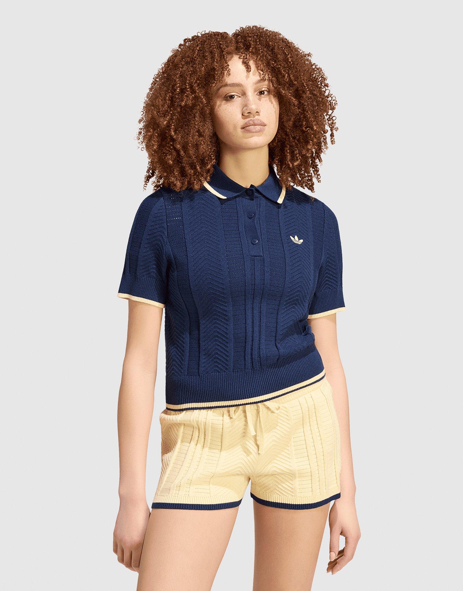 adidas Cable Knit Cali Tee Polo