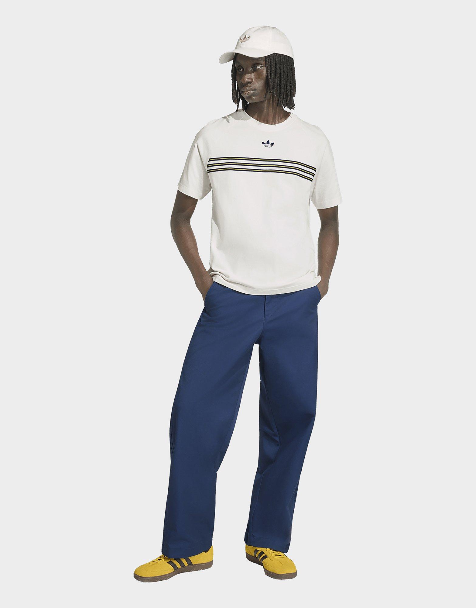 adidas T-shirt À Rayures Sur La Poitrine