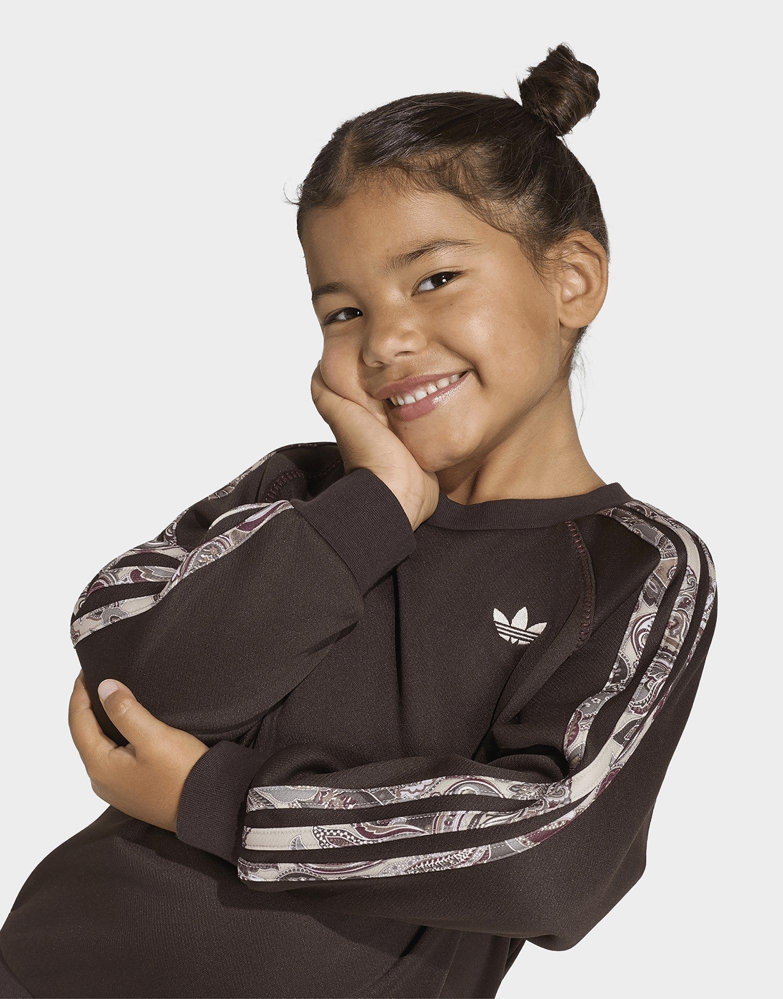 adidas Conjunto de sudadera de cuello redondo y mallas x Liberty London Oversized
