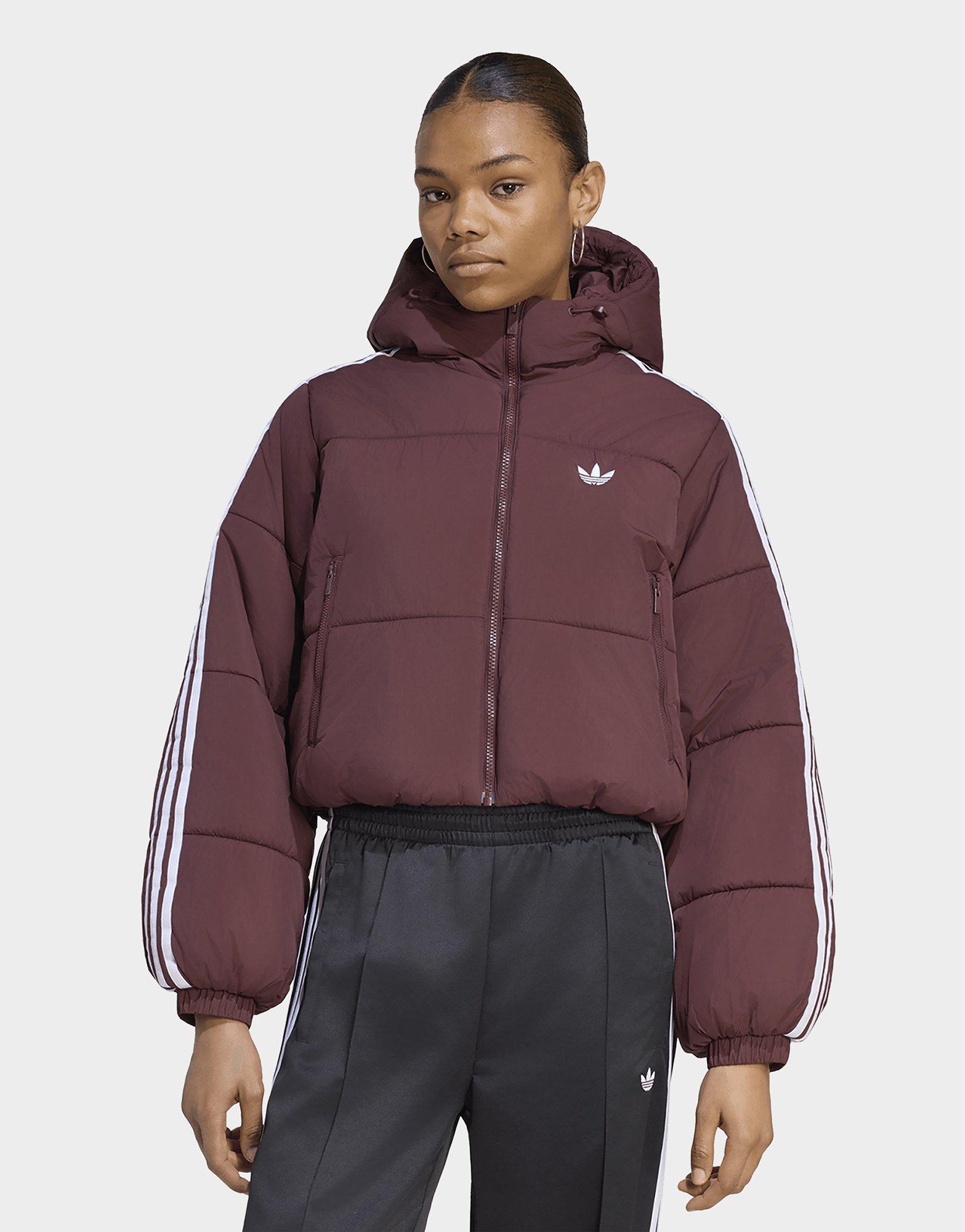 adidas Adicolor Cropped Hooded Puffer Jacket