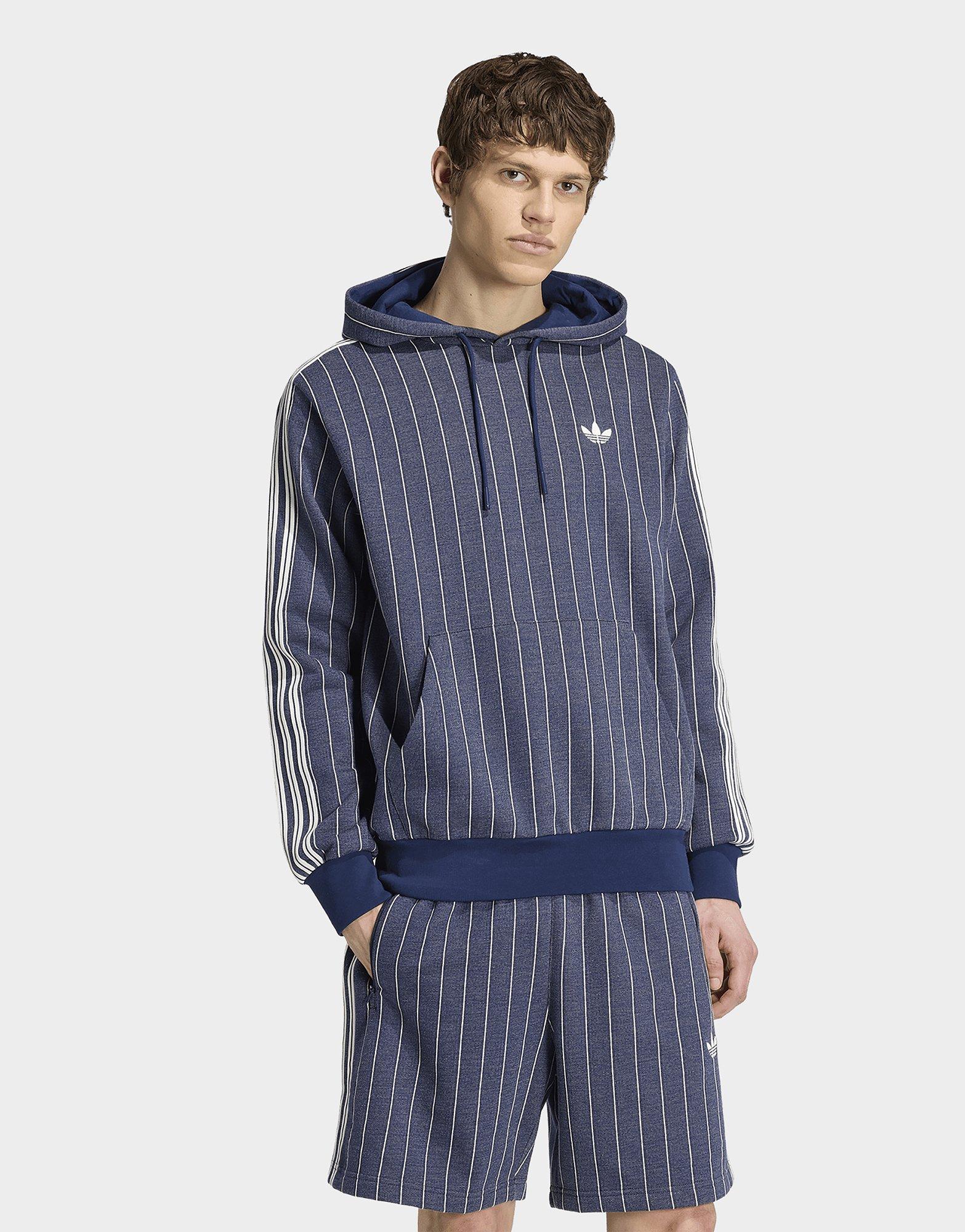 adidas Felpa Con Cappuccio Pinstripes
