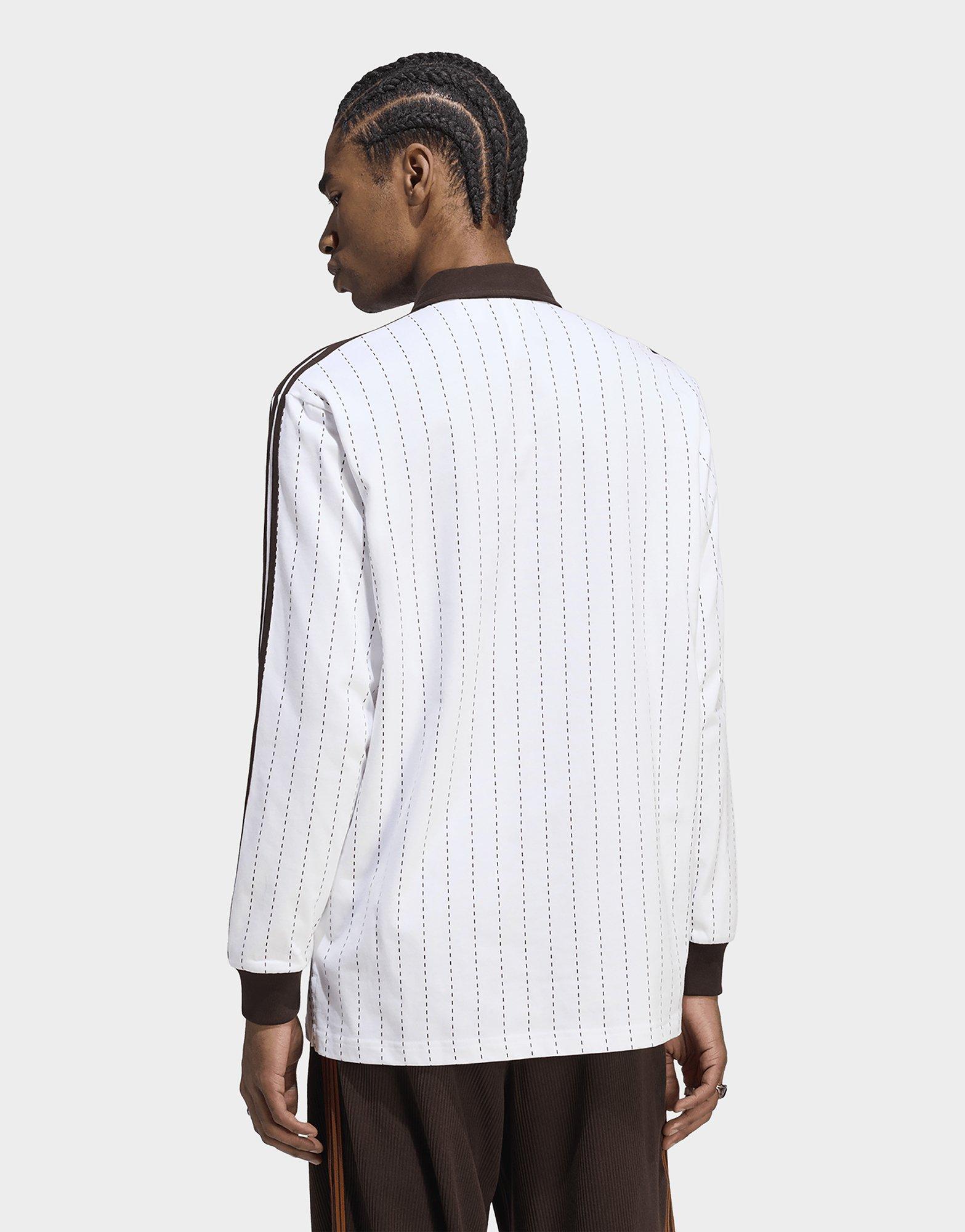 adidas Polo De Manga Larga Con Rayas Finas