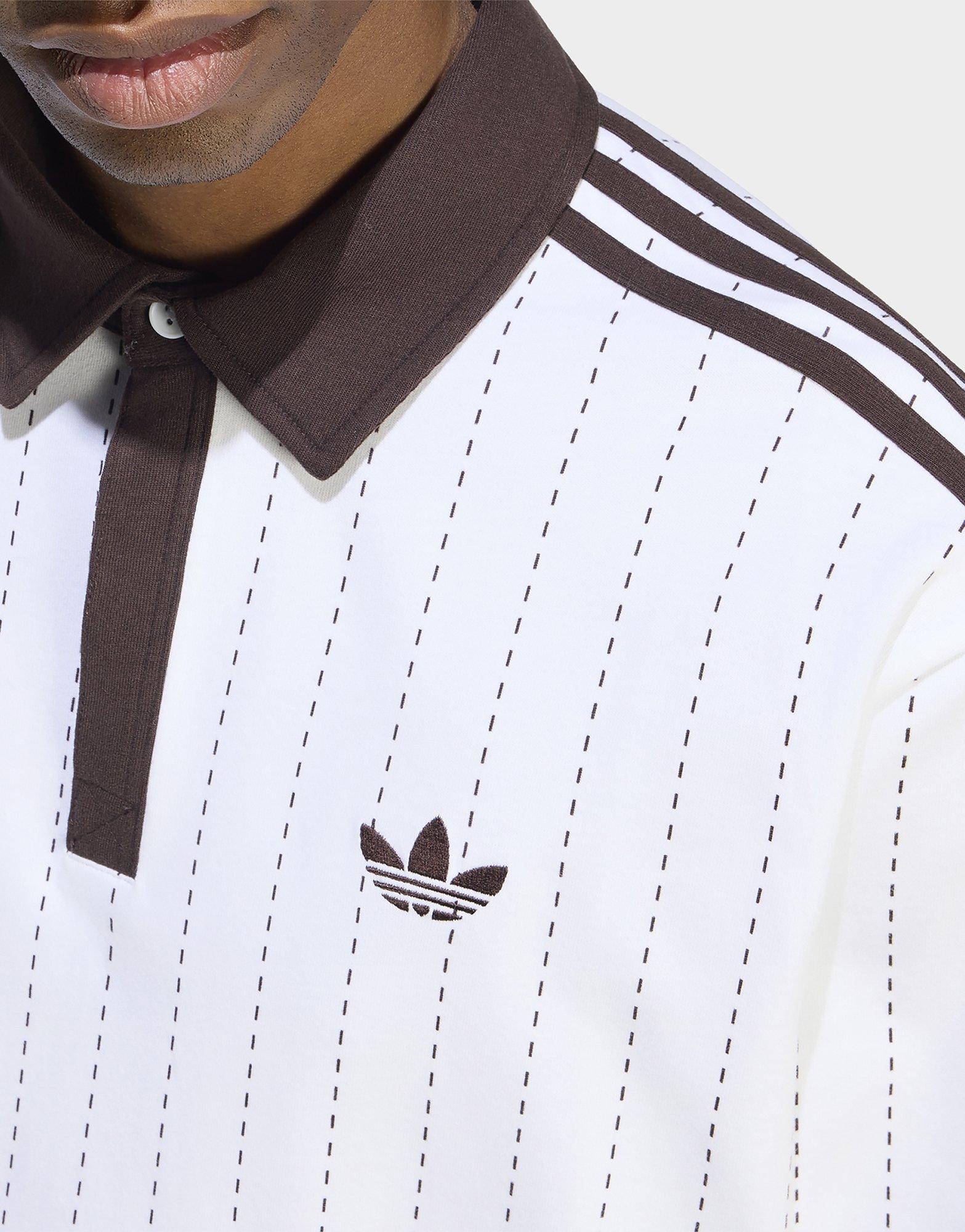 adidas Polo De Manga Larga Con Rayas Finas
