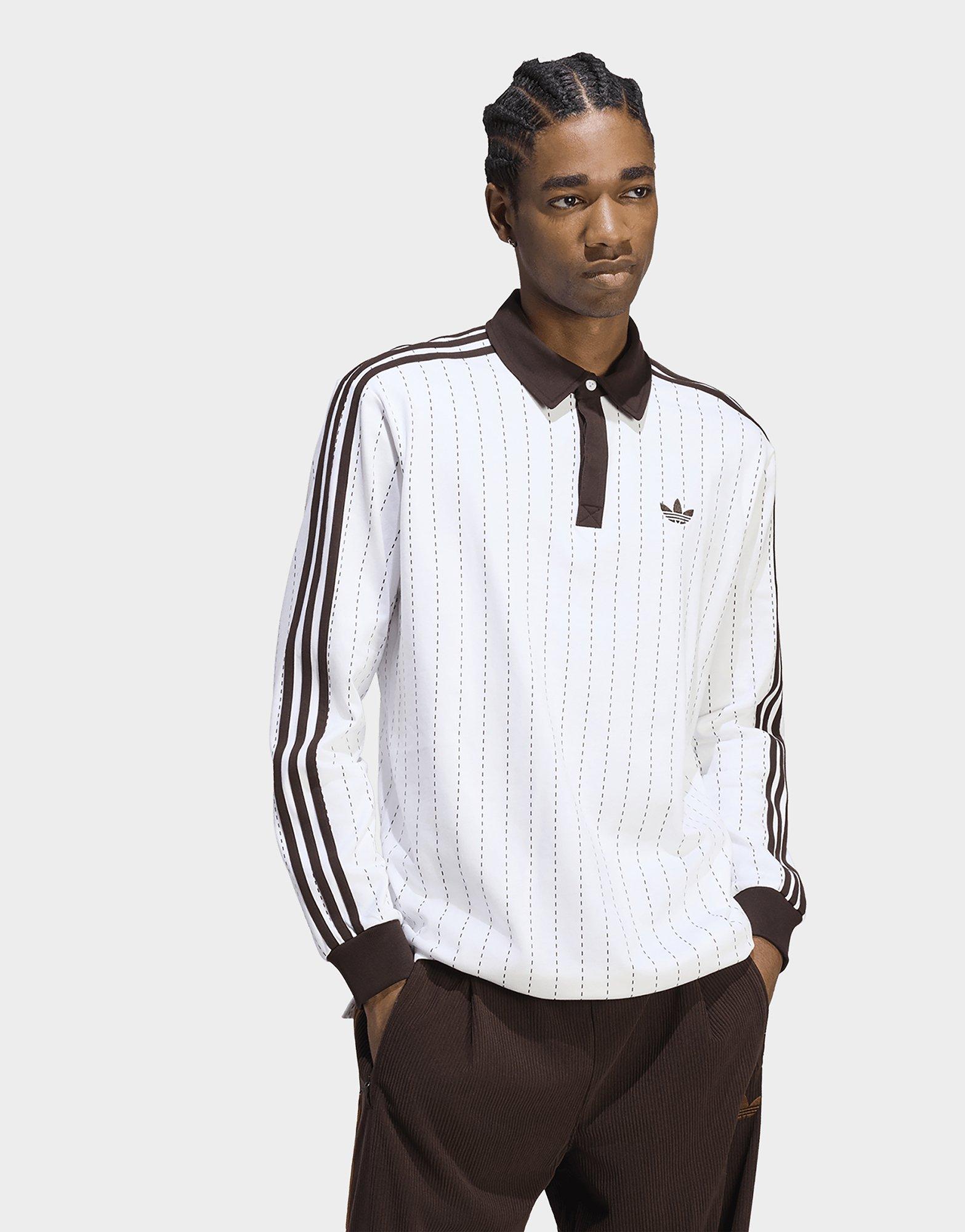 adidas Polo Manches Longues Fines Rayures