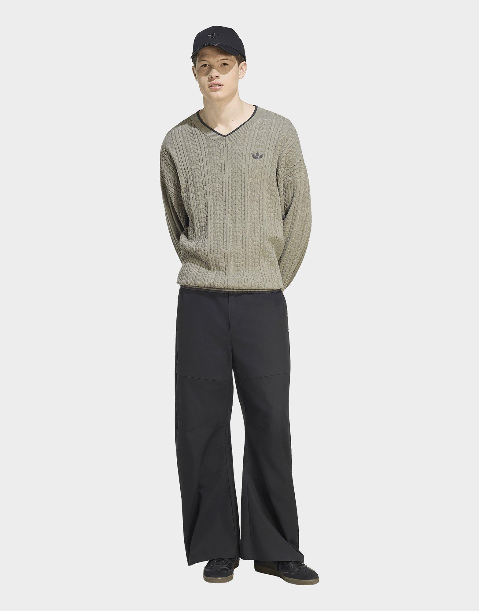 adidas Pull Col En V Maille Torsadée