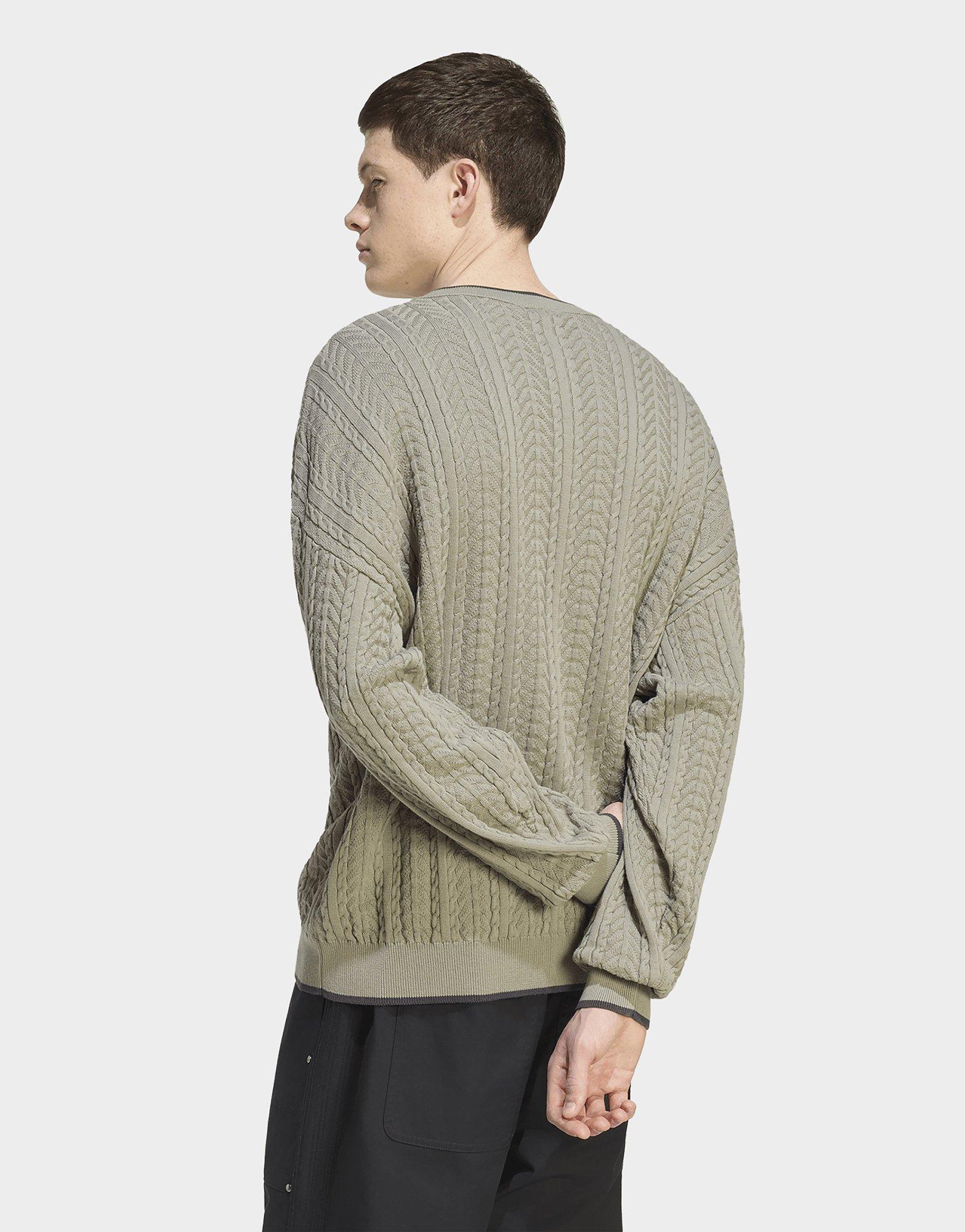 adidas Pull Col En V Maille Torsadée