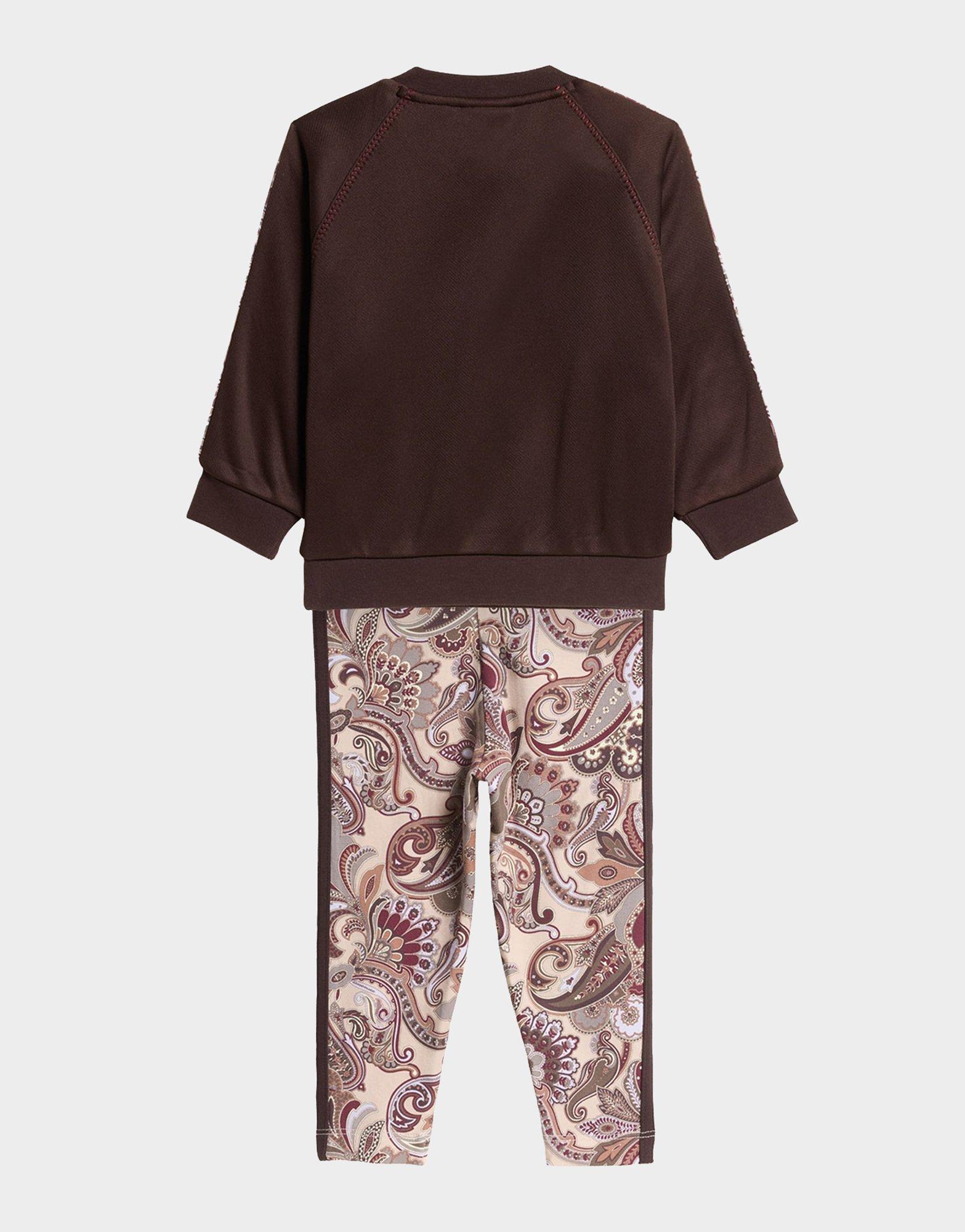 adidas Conjunto de sudadera de cuello redondo y mallas x Liberty London Oversized
