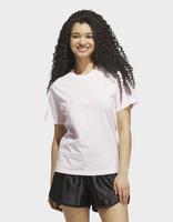 adidas SATIN-FILLED LOGO GRAPHIC T-SHIRT