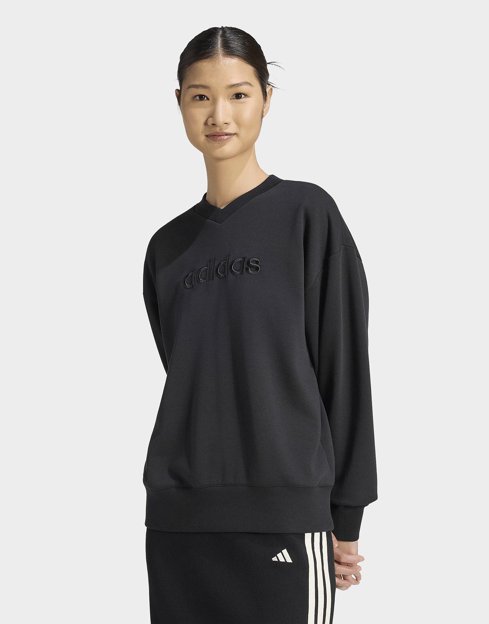 adidas Seasonal Essentials Satin V-neck Sweatshirt