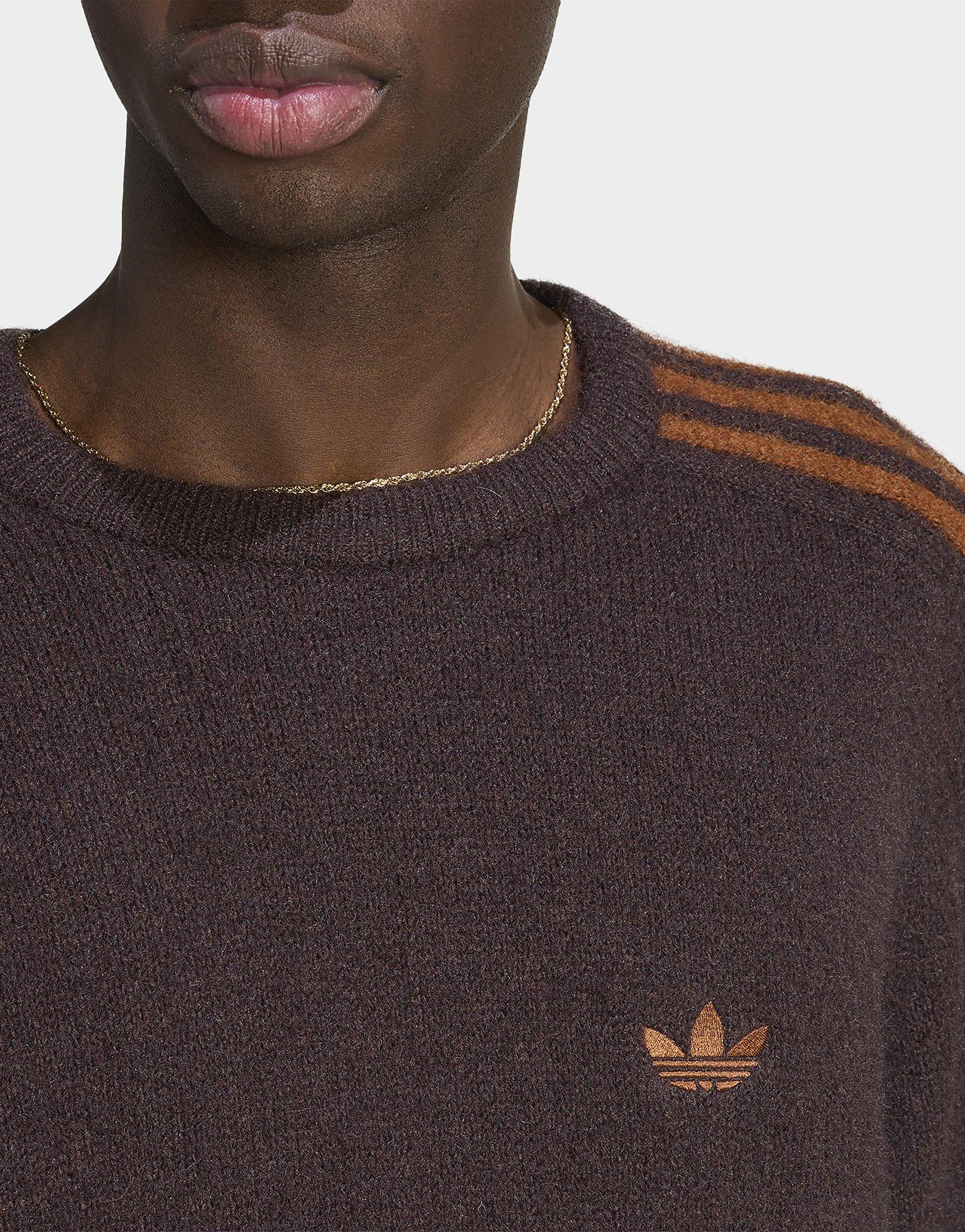 adidas Sweat-shirt Ras-du-cou Maille Pelucheuse 3 Bandes