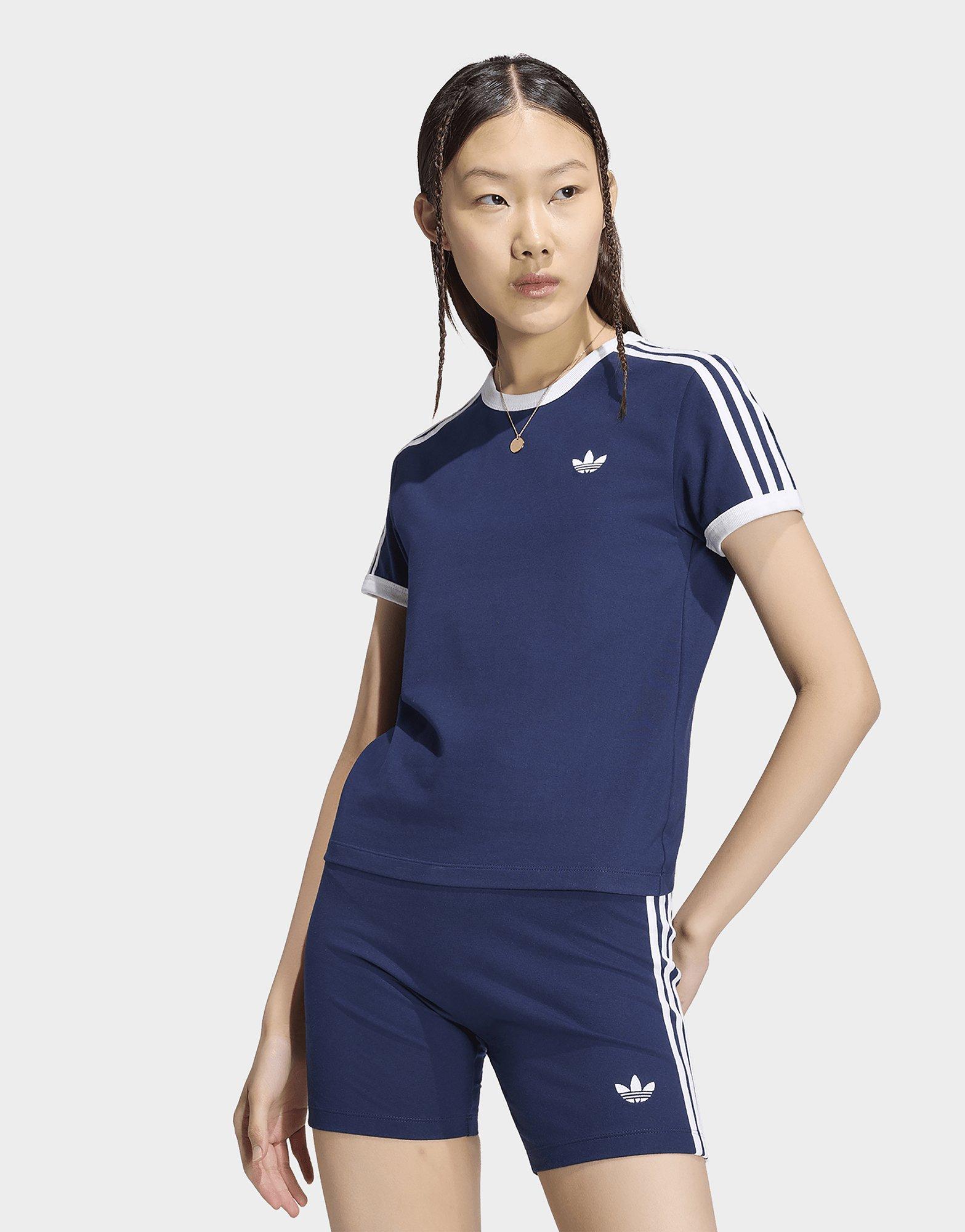 adidas T-shirt A 3 Strisce Aderente