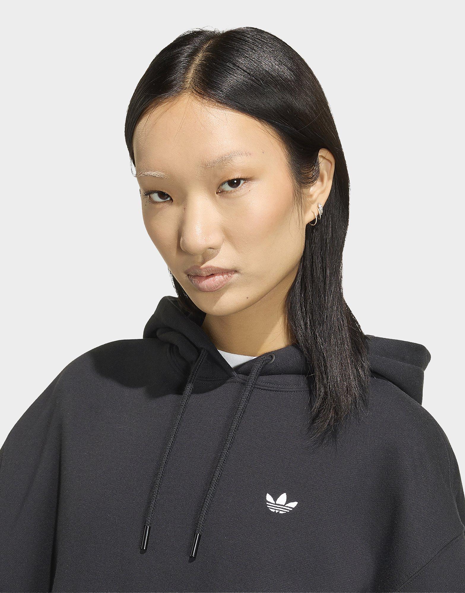 adidas Sudadera Con Capucha De Felpa Y Corte Holgado Essentials