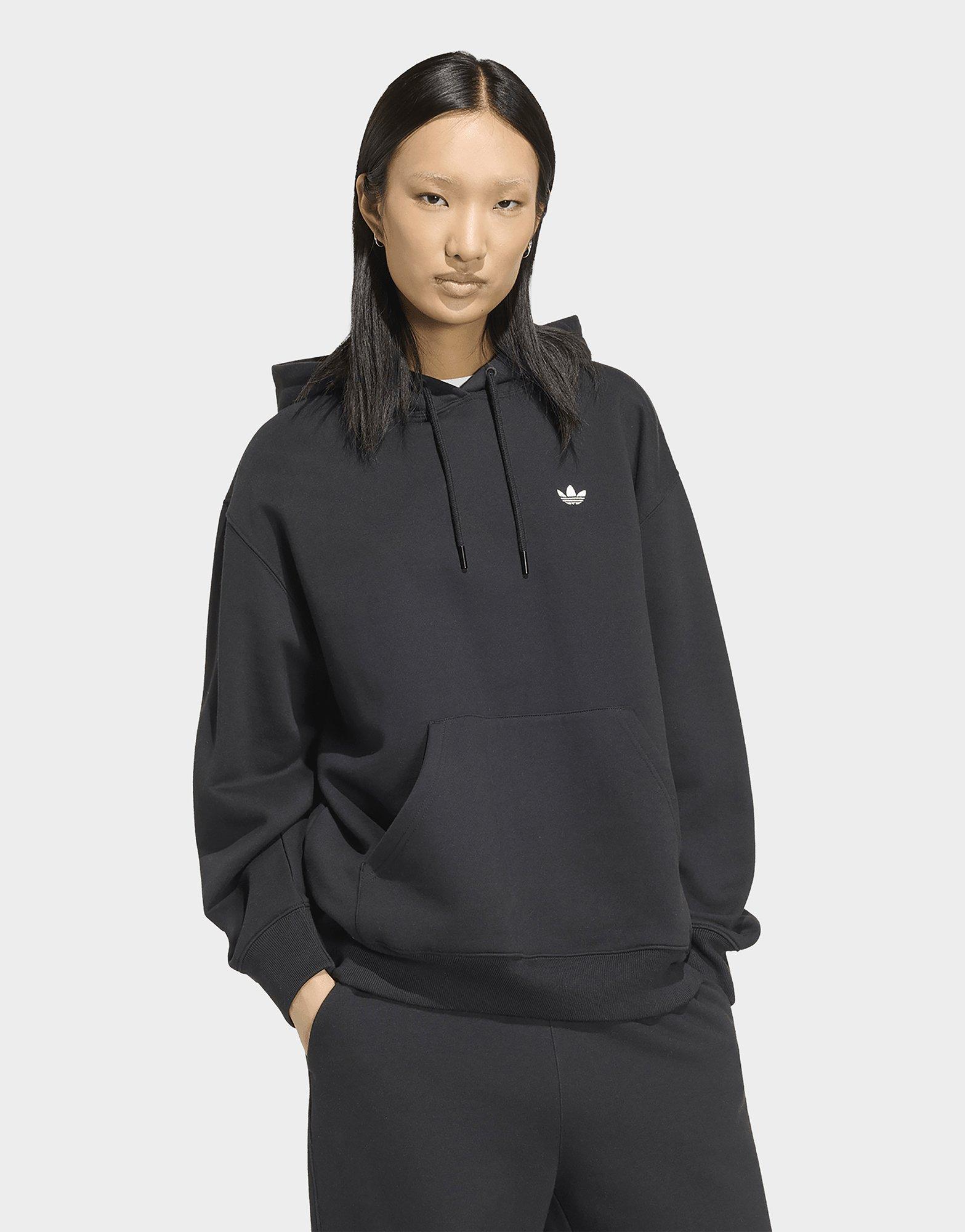 adidas Felpa Con Cappuccio In Tessuto Felpato Essentials Oversize