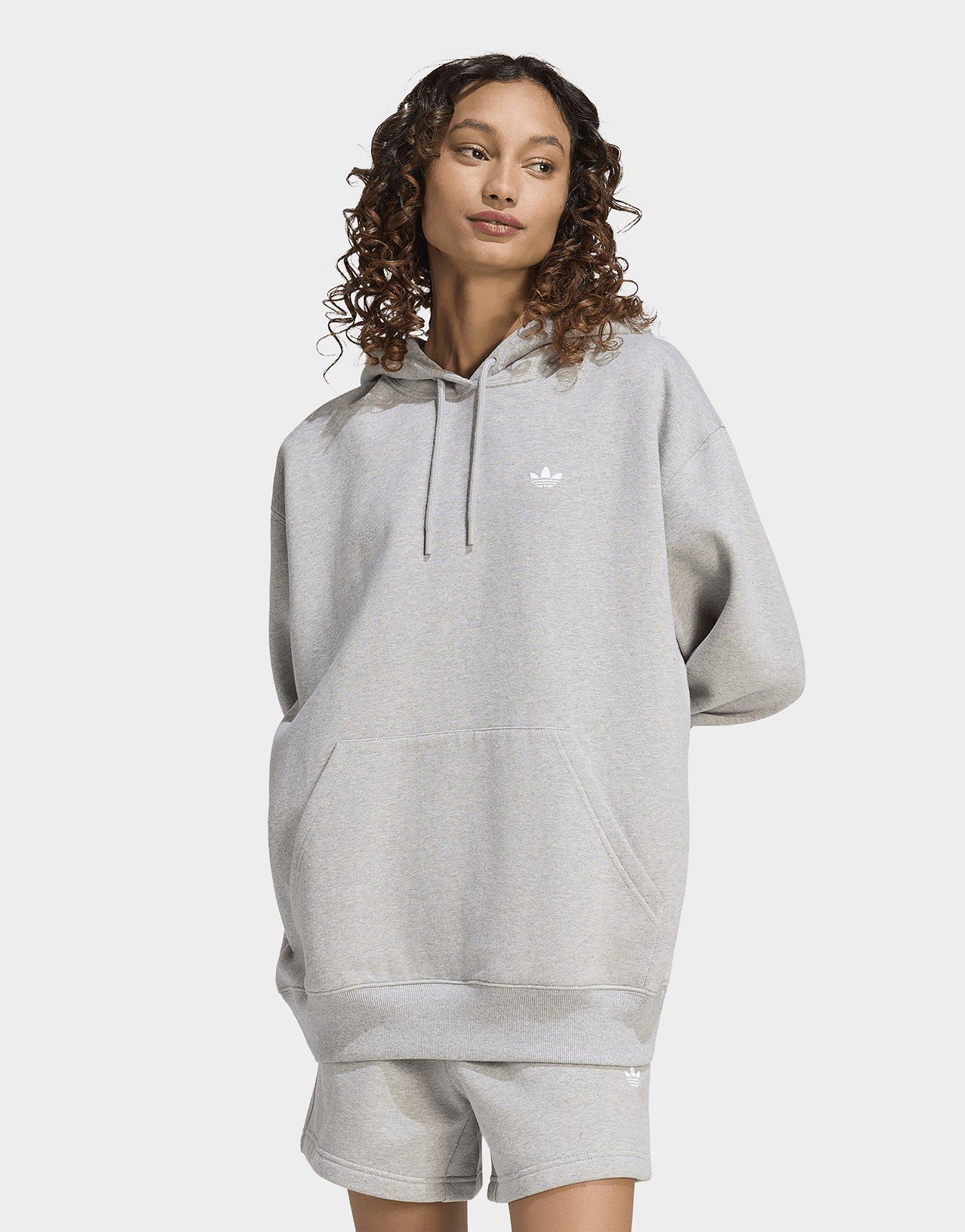 adidas Felpa Con Cappuccio In Tessuto Felpato Essentials Oversize