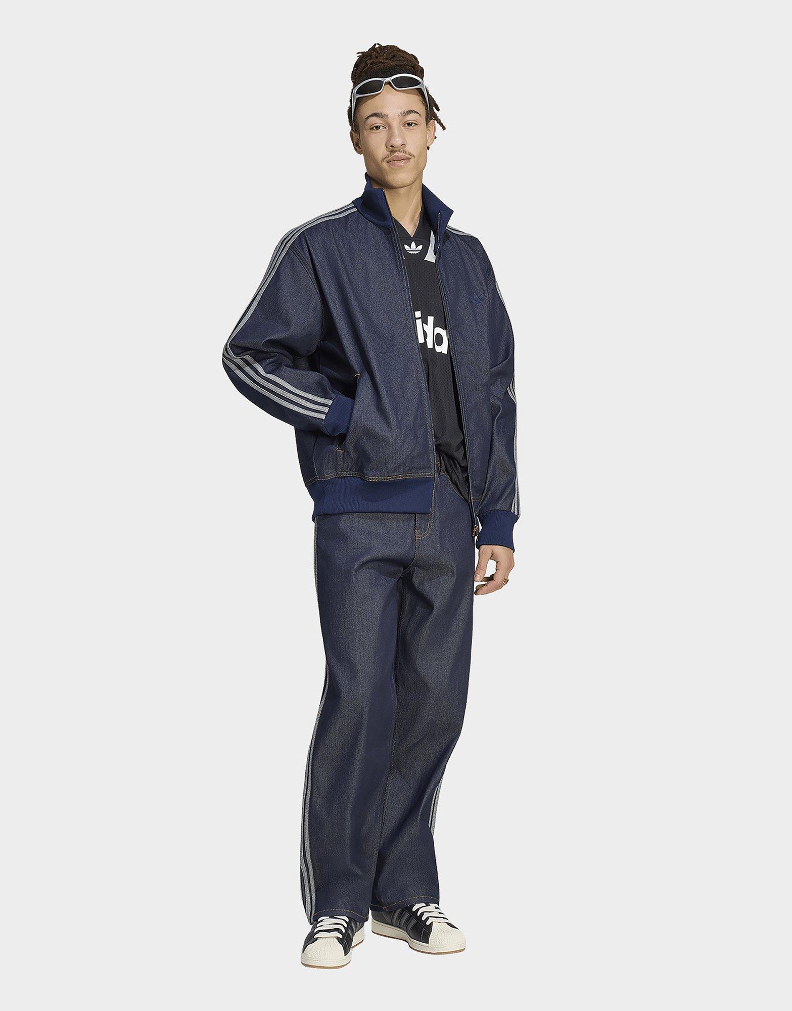 adidas Veste De Survêtement Denim Brut Firebird Adicolor