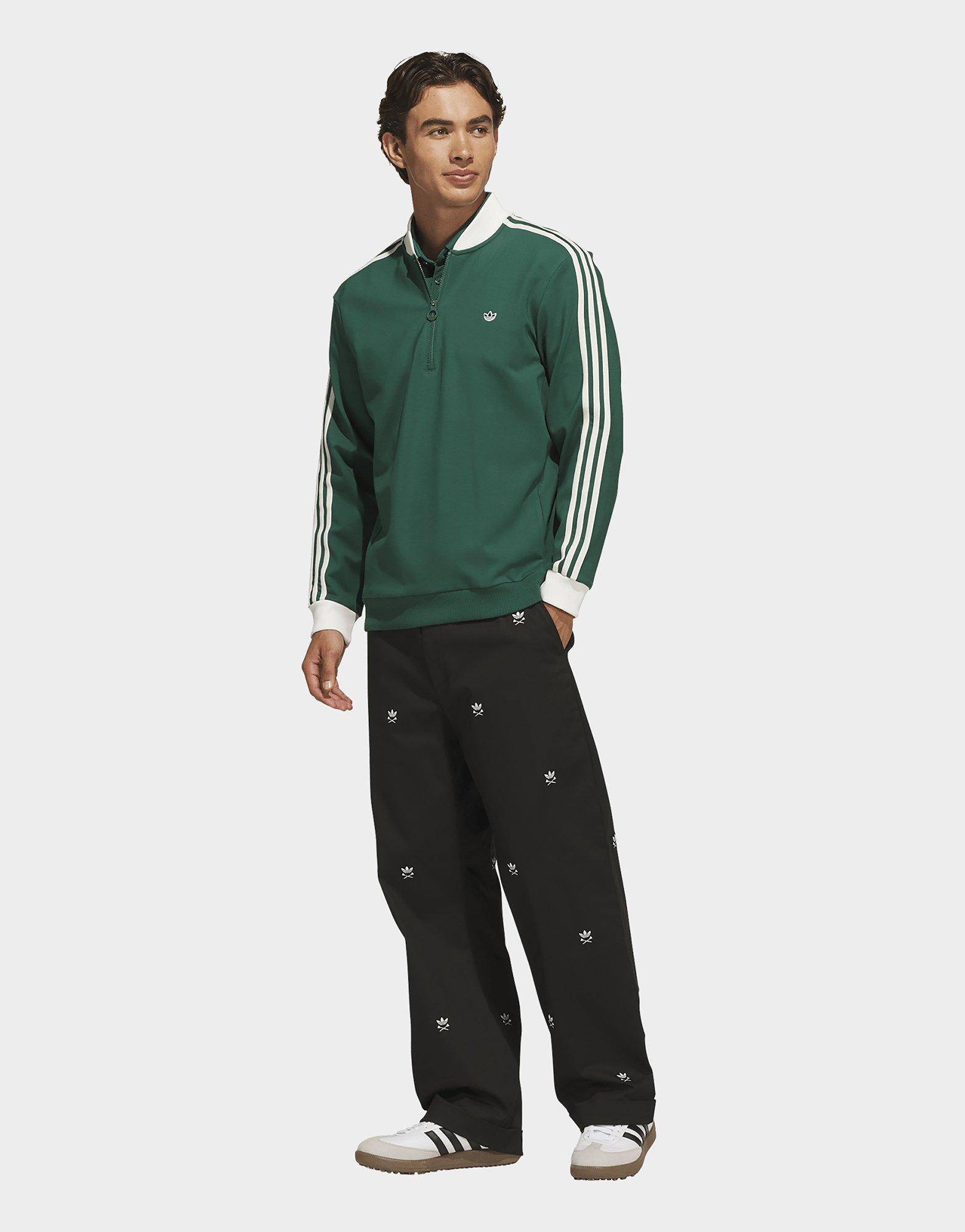 adidas Sweat-shirt À Zip 1/4 3 Bandes Originals