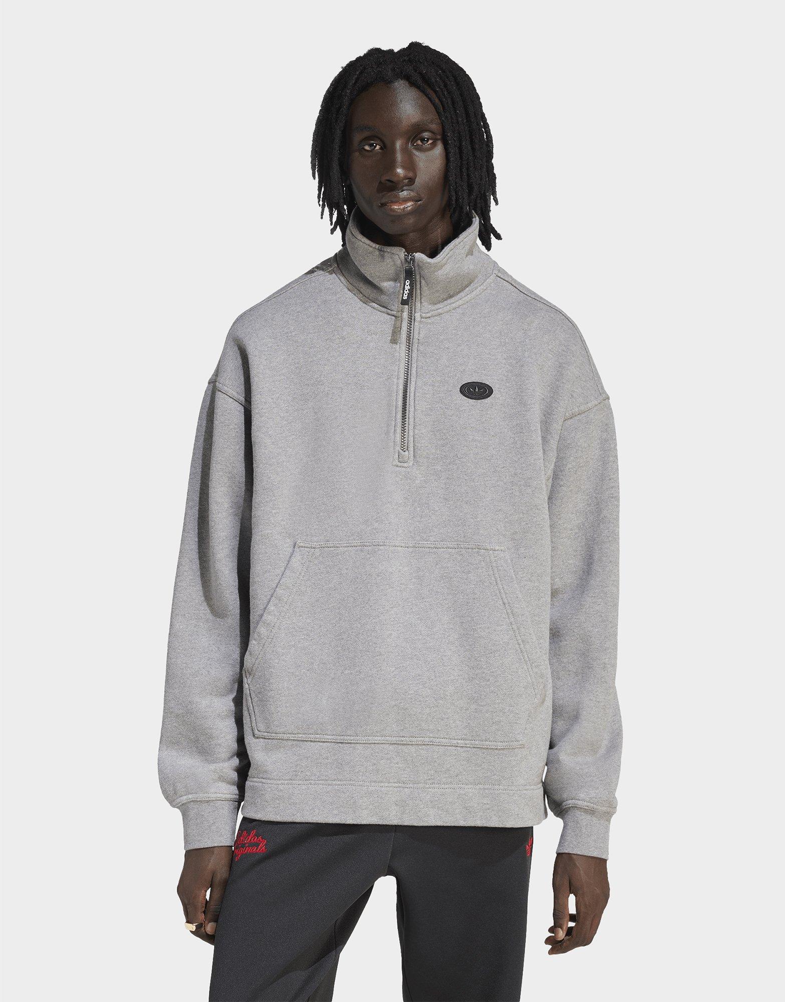 adidas 90s ALTERNATIVE SPORT HALF ZIP GRAPHIC FLEECE SWEATSHIRT