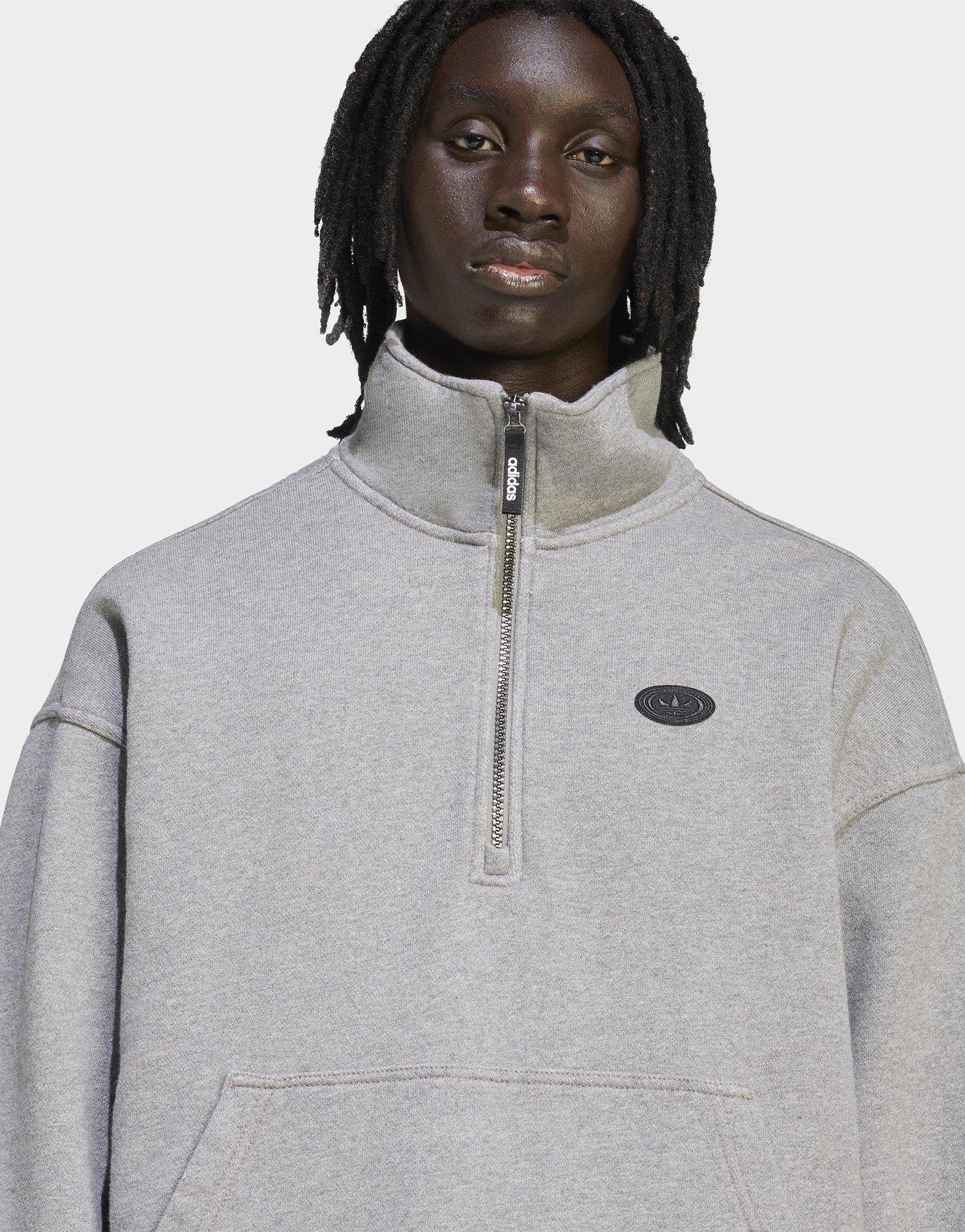 adidas 90s ALTERNATIVE SPORT HALF ZIP GRAPHIC FLEECE SWEATSHIRT