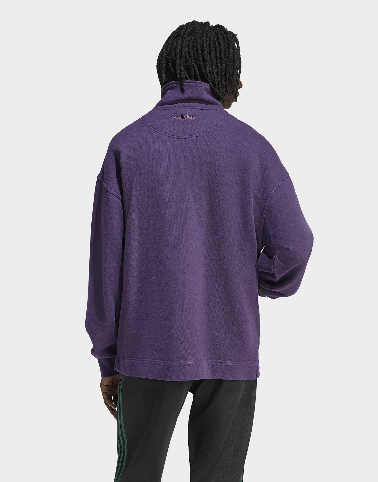 adidas 90s ALTERNATIVE SPORT HALF ZIP GRAPHIC FLEECE SWEATSHIRT