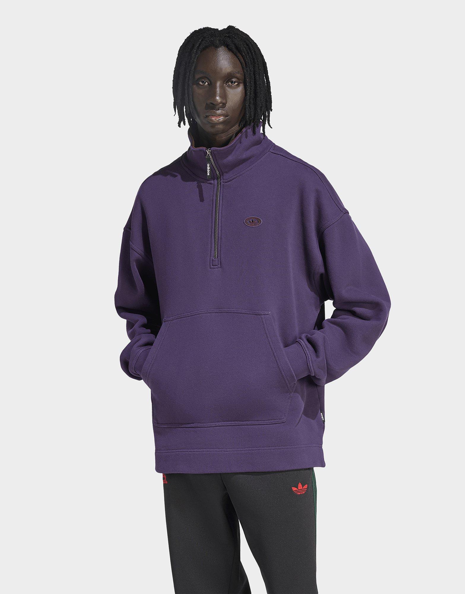 adidas 90s Alternative Sport Half Zip Graphic Fleece Sweatshirt