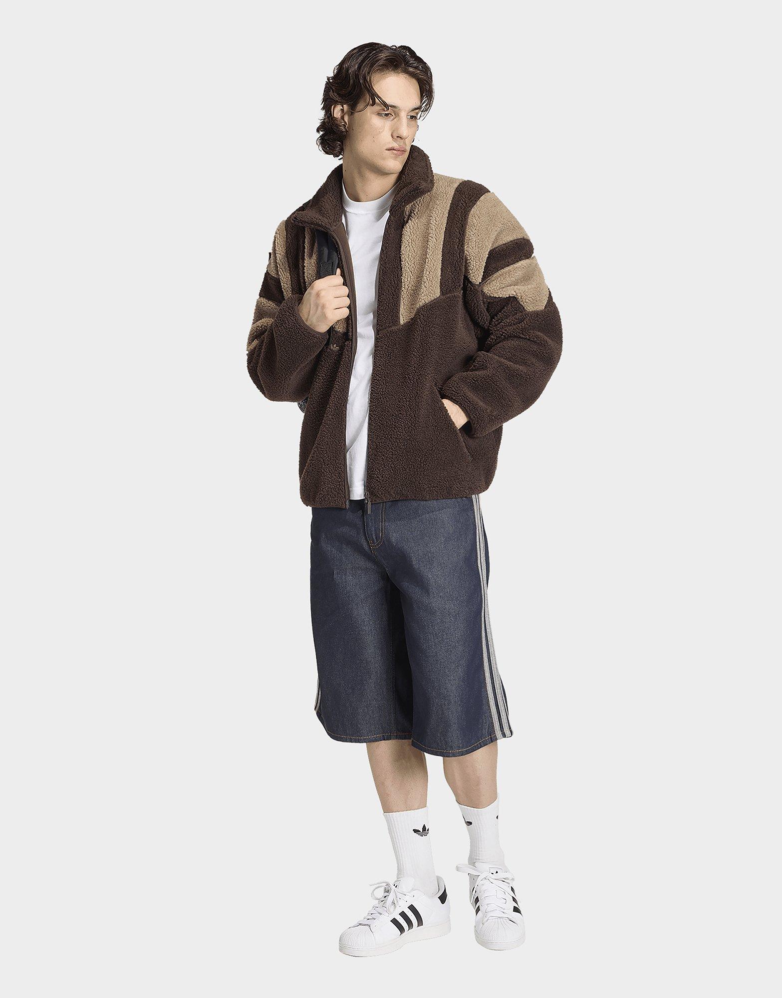 adidas Firebird Adicolor Jorts, Mittelhoher Bund, Gerades Bein