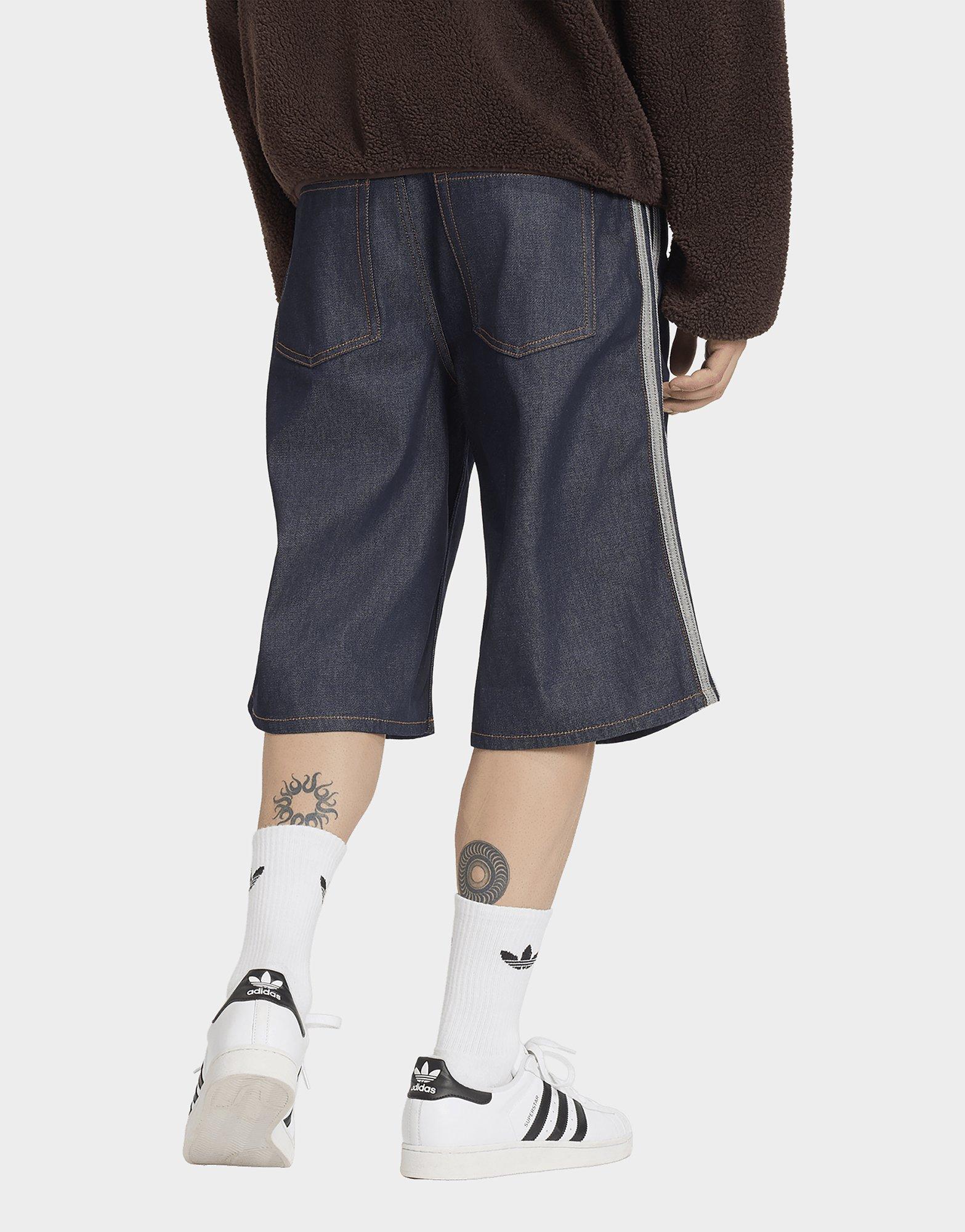 adidas Firebird Adicolor Jorts, Mittelhoher Bund, Gerades Bein