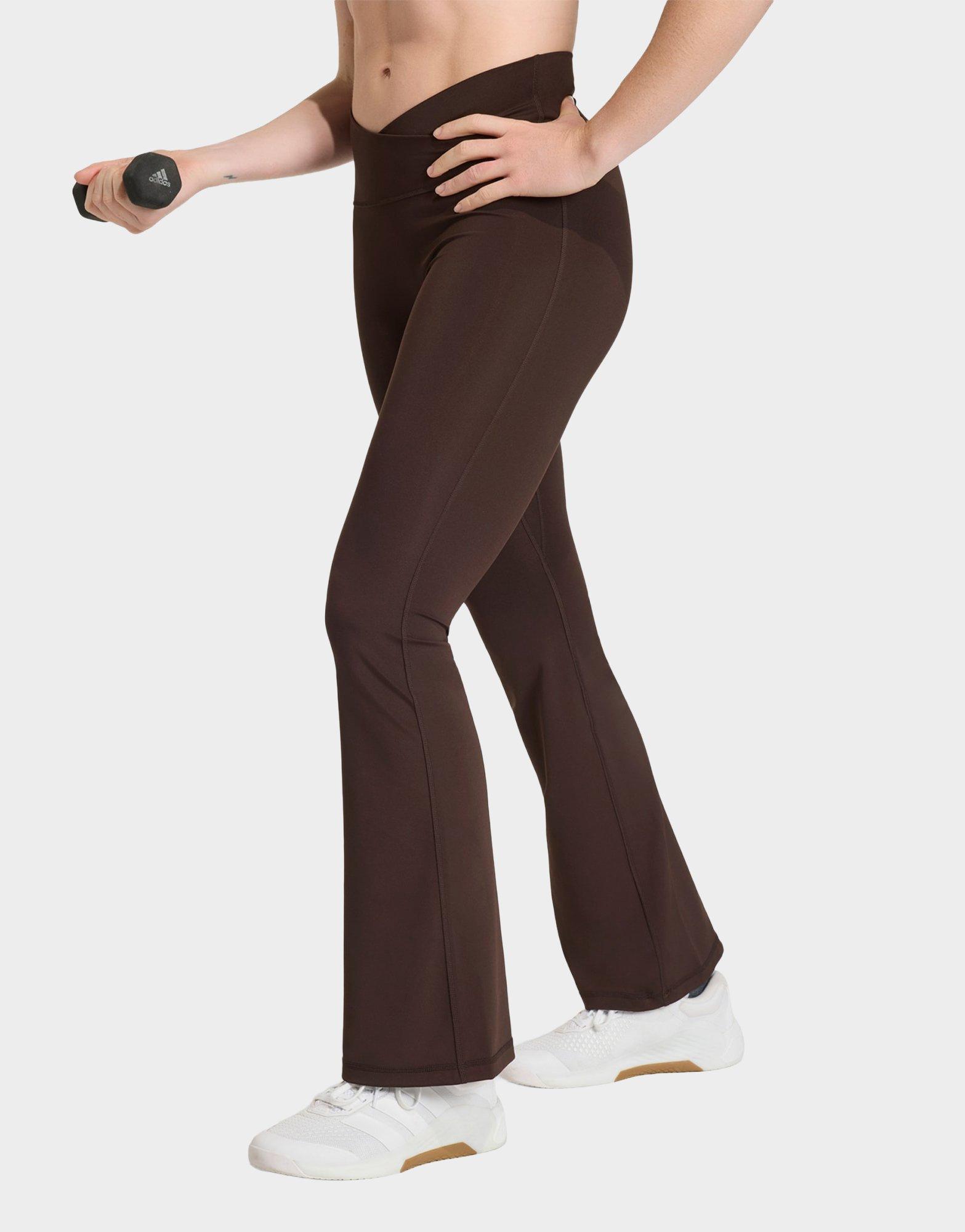 adidas 3-STRIPES STUDIO ALL ME FLARE X-OVER LEGGINGS