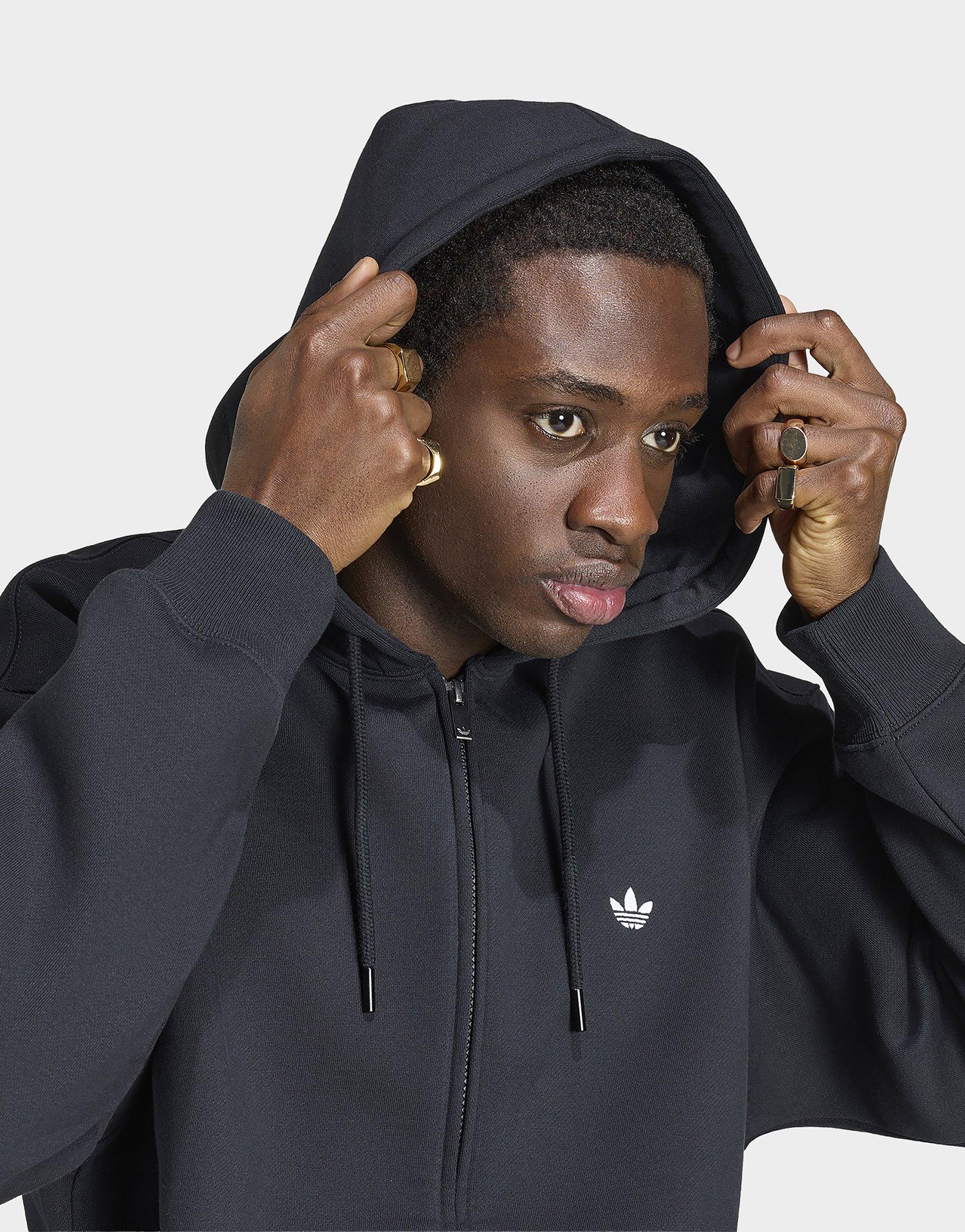 adidas Veste À Capuche Zip Intégral Large Trèfle Essentials