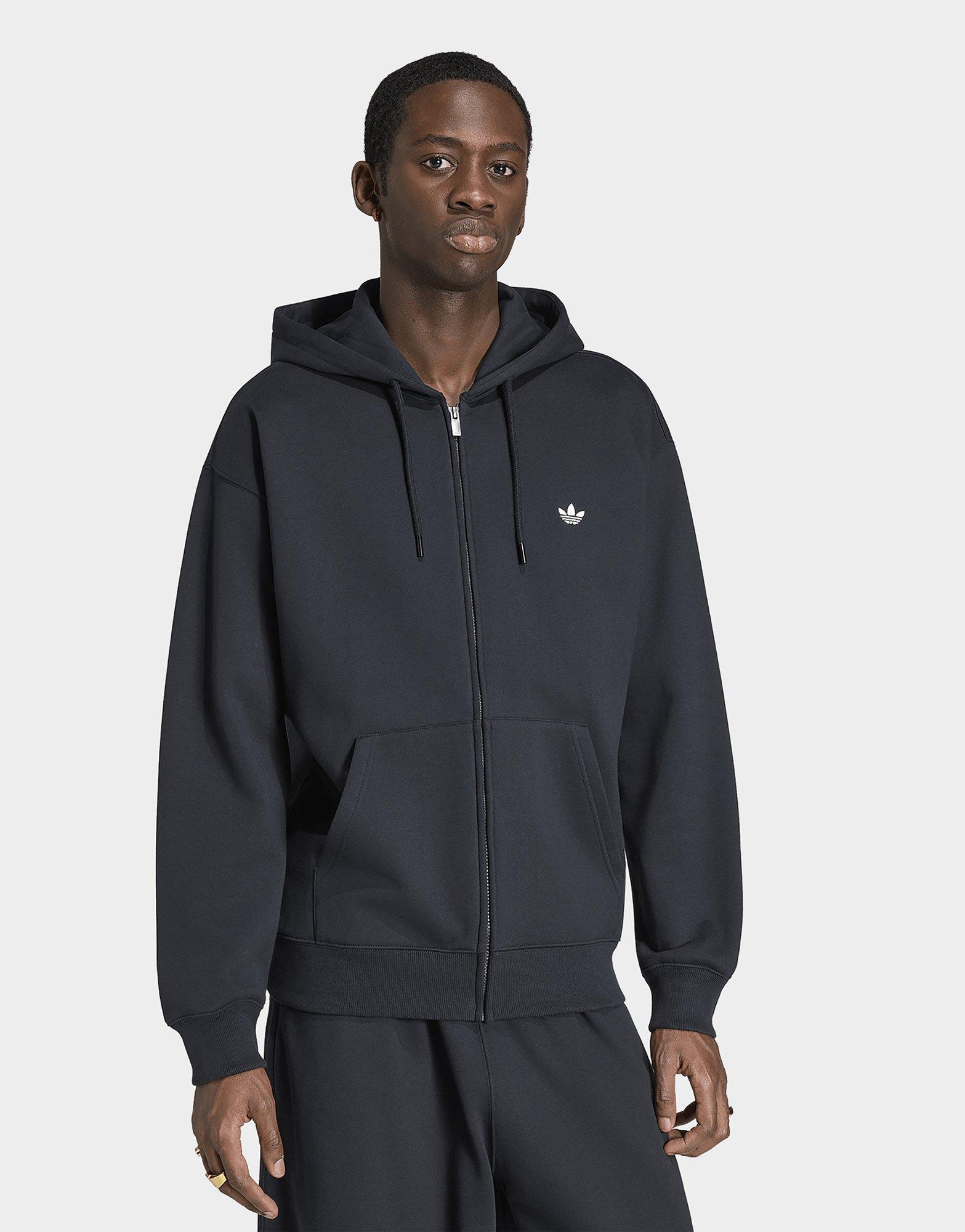 adidas Felpa Con Cappuccio E Zip Integrale Trefoil Essentials Loose