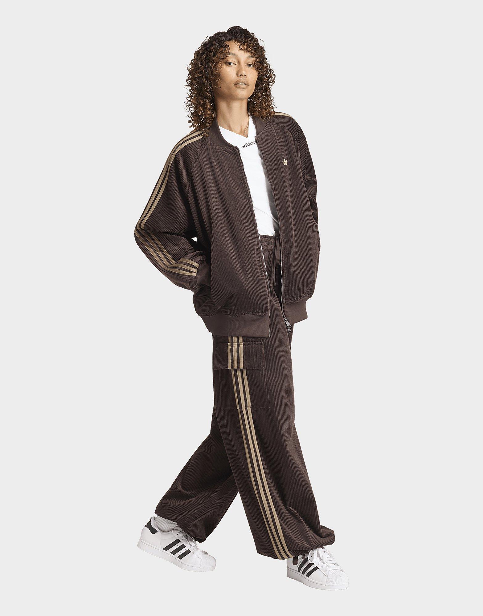 adidas Pantalon Cargo Velours Côtelé 3 Bandes