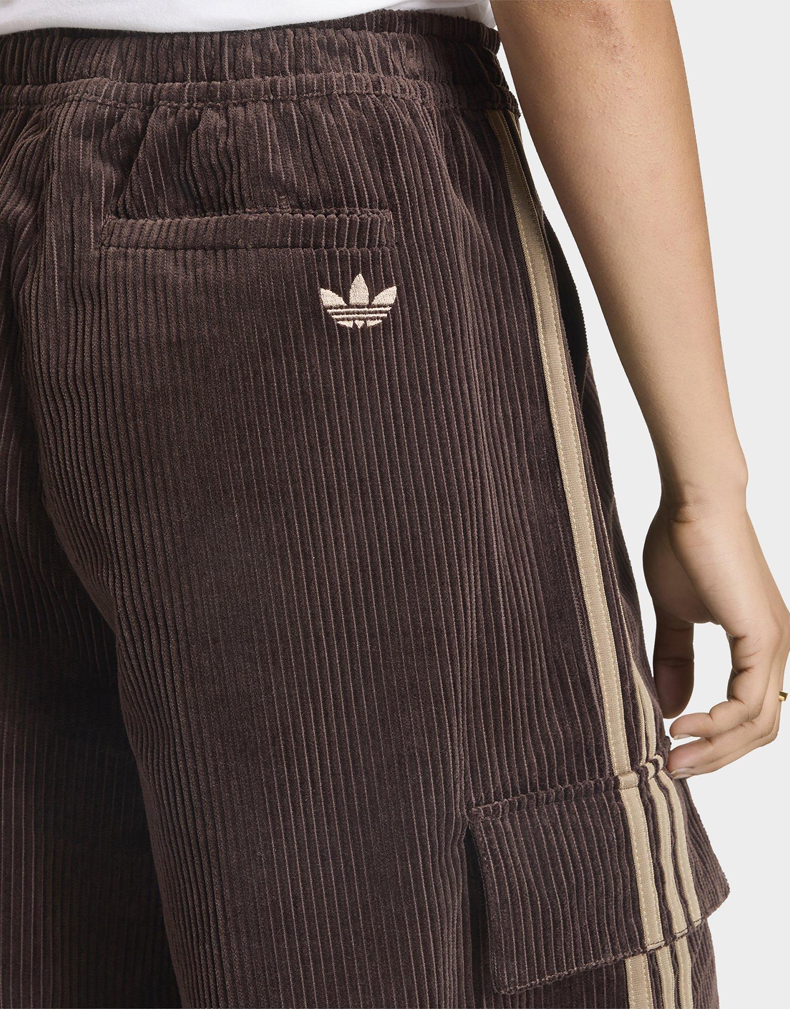 adidas Pantalon Cargo Velours Côtelé 3 Bandes