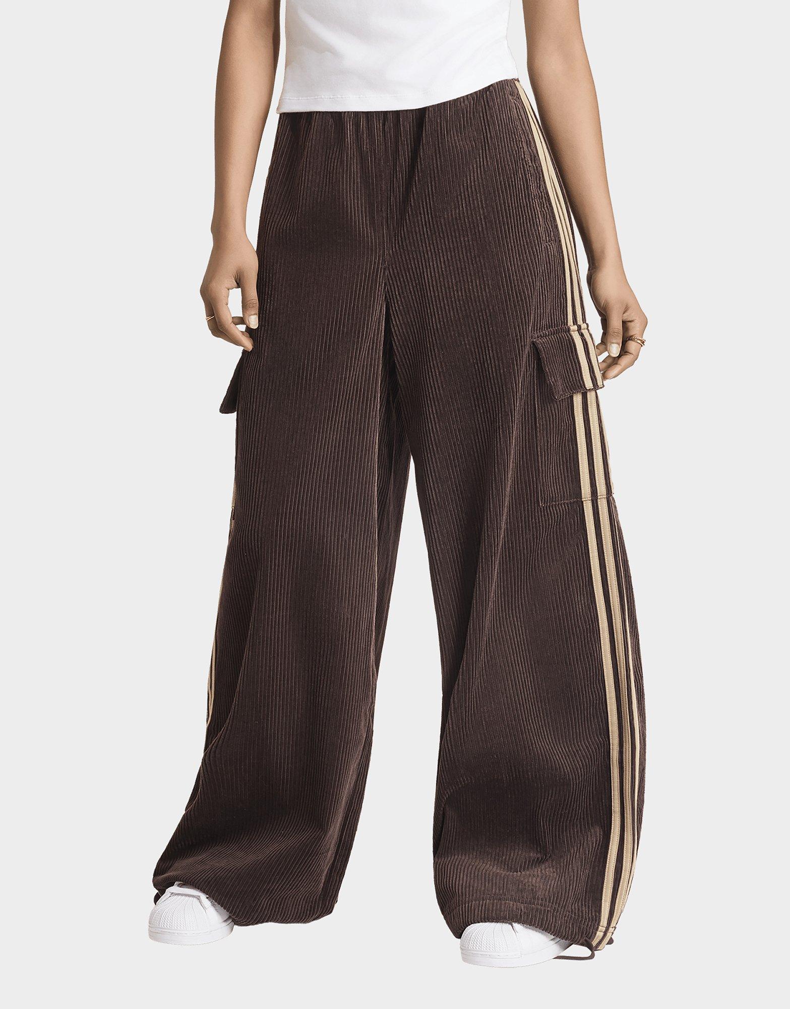 adidas Pantaloni Cargo In Velluto A Coste Con Dettagli A 3 Strisce
