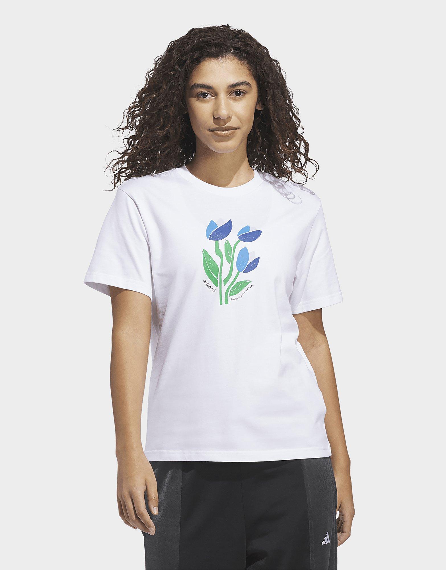 adidas T-shirt Floral Bloom At Your Own Pace Graphic
