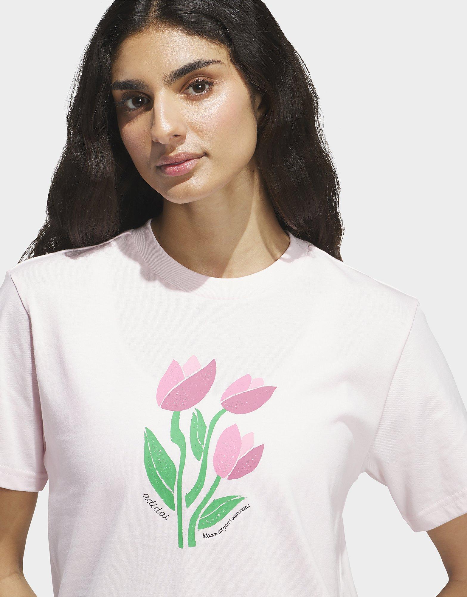 adidas T-SHIRT GRAPHIQUE FLORAL BLOOM AT YOUR OWN PACE